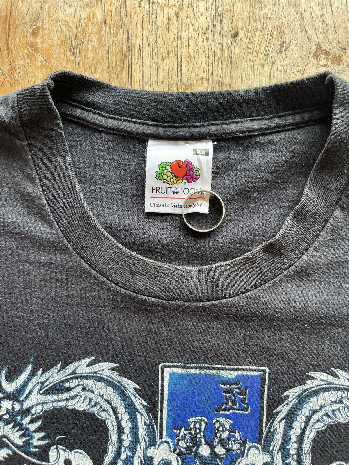 Vintage Vintage YIN YANG Dragons Art design Tshirt Size US XL / EU 56 / 4 - 5 Thumbnail