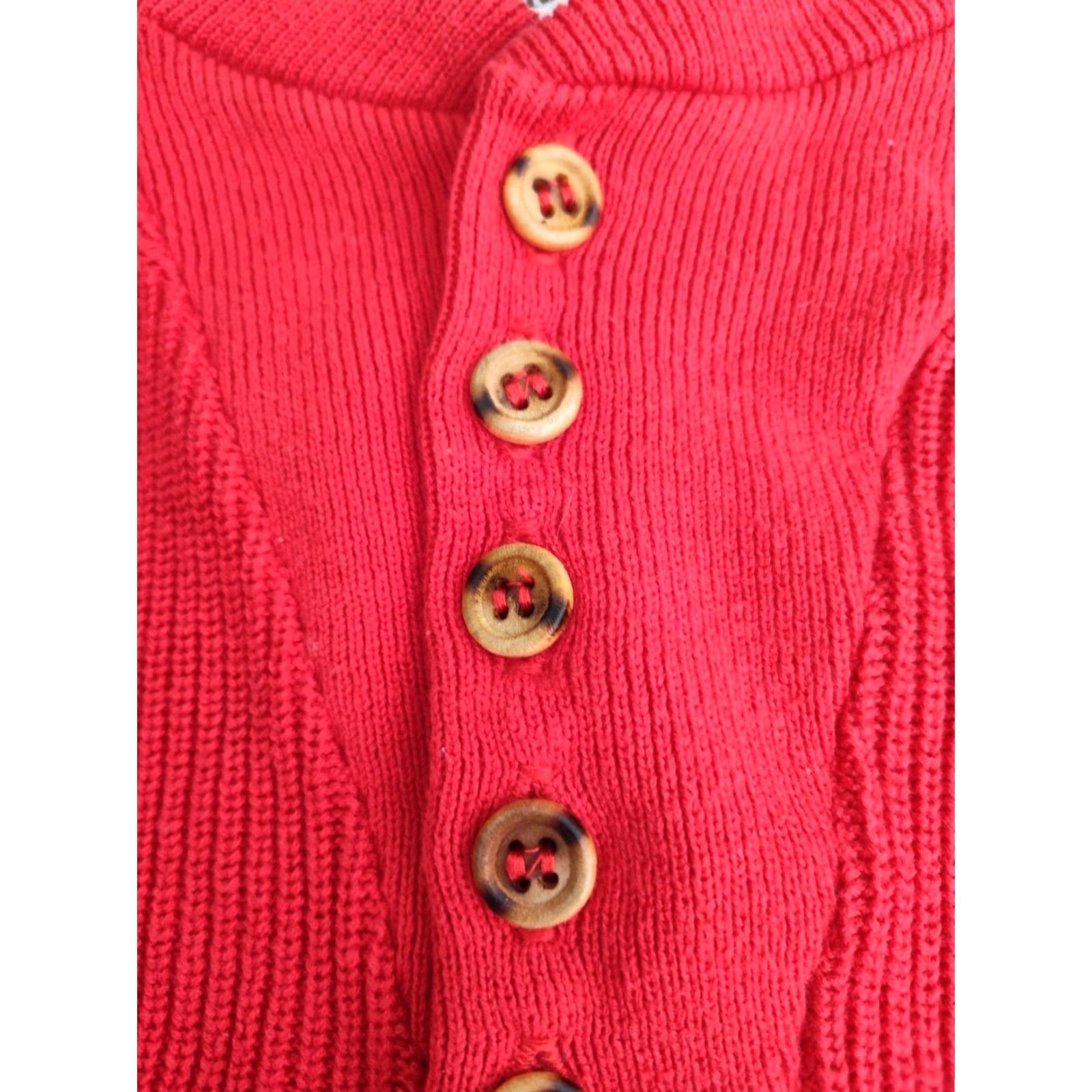 Vintage VINTAGE Northern Isles Men's Red Cotton Knit Sweater Pullover Casual Formal Winter Fall Spring Summer Regular M Size US M / EU 48-50 / 2 - 7 Thumbnail