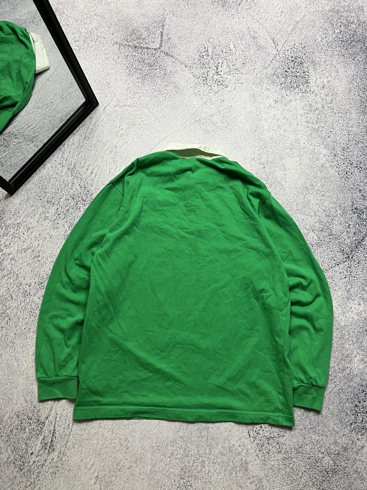 Nike × Vintage Rare Vintage Nike Ireland Polo Long-Sleeve Small Swoosh Size US L / EU 52-54 / 3 - 5 Thumbnail