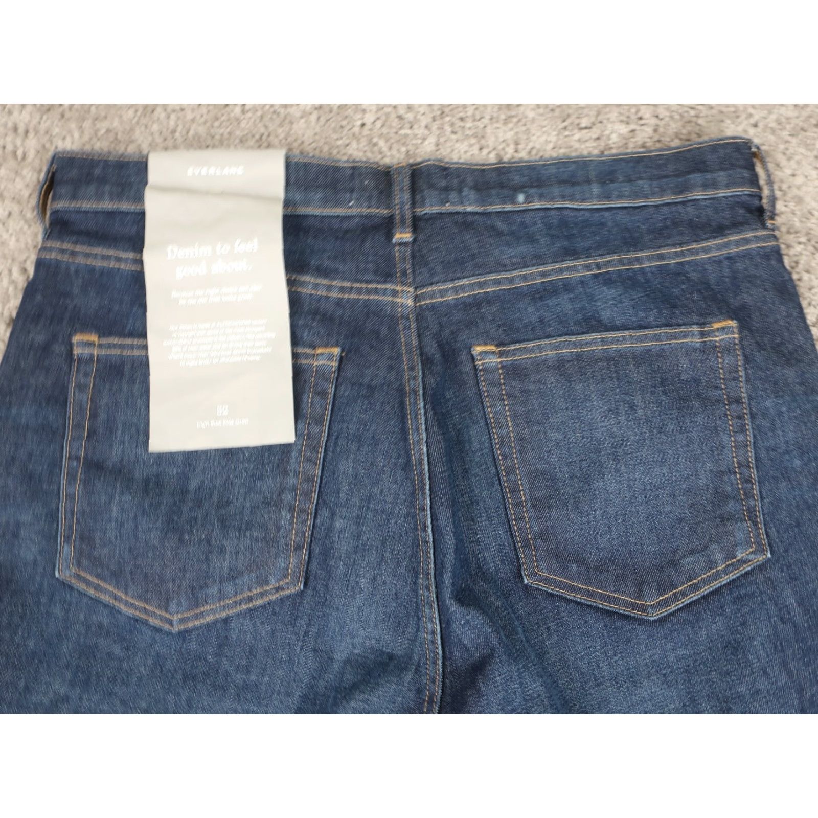 Everlane Everlane Denim Jeans Women's 32R Blue High-Rise Kick Crop Pants NWT Size 24" / US 00 / IT 34 - 4 Thumbnail