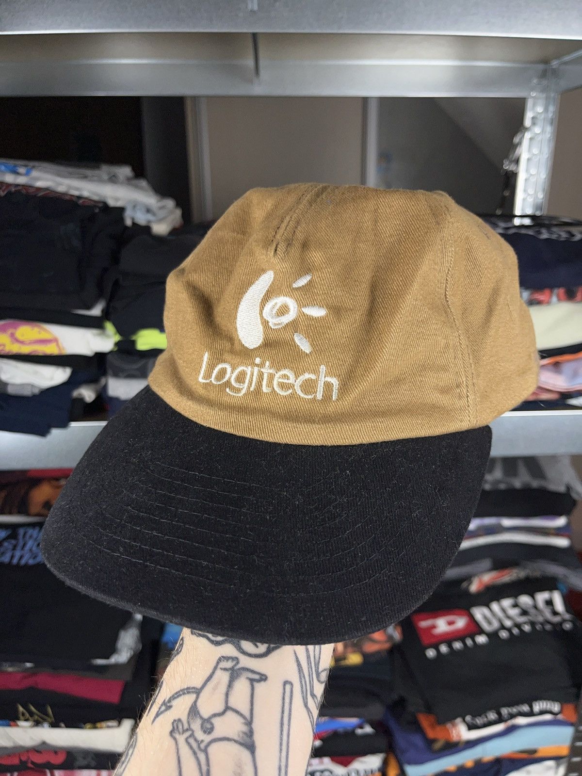 image of Arts Science x Vintage 1990S Logitech Mohr’S Snapback Cap It Science in Brown, Men's