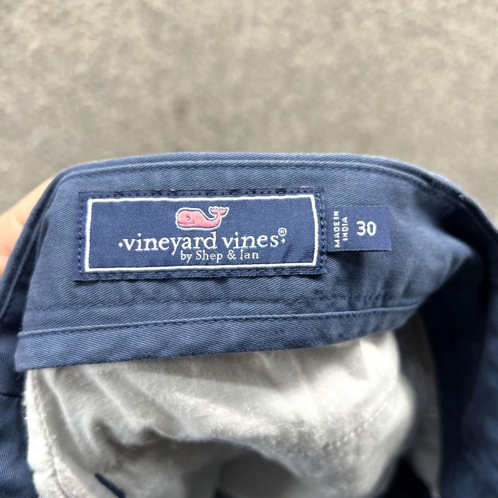Vineyard Vines Vineyard Vines Shorts Mens 30 Blue Chino Stretch Flat Front Casual Summer Mens Regular Stretch Cotton Spandex Size US 30 / EU 46 - 3 Thumbnail