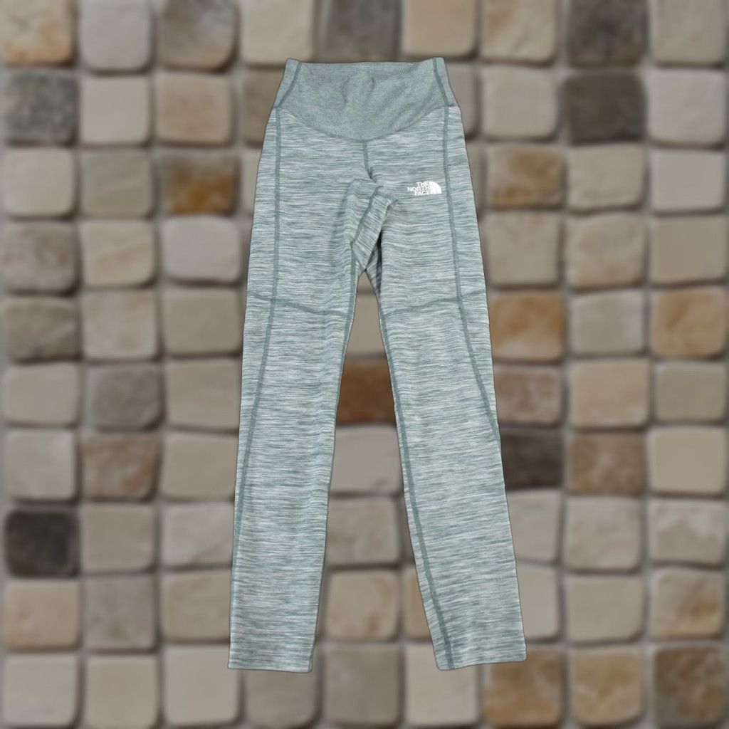 The North Face The North Face Leggings Womens XS Heather Green Cropped Athletic Activewear Pants Womens XS Green Athleisure 90s? Size 26" / US 2 / IT 38 - 1 Thumbnail
