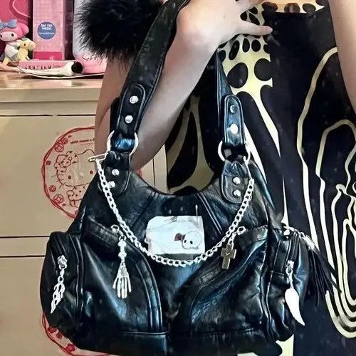 Vintage Rock Style Cross Handbag Size ONE SIZE - 4 Thumbnail