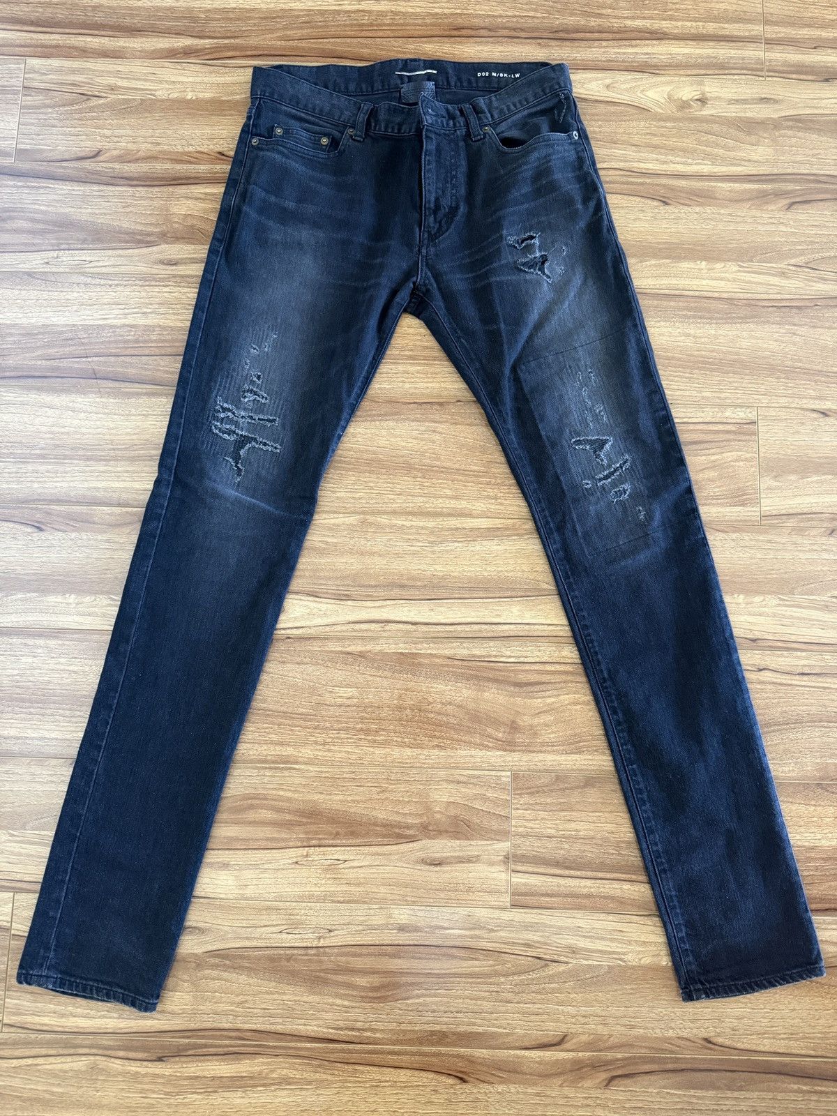 Saint Laurent Paris Saint Laurent Distressed Denim Size US 30 / EU 46 - 1 Thumbnail