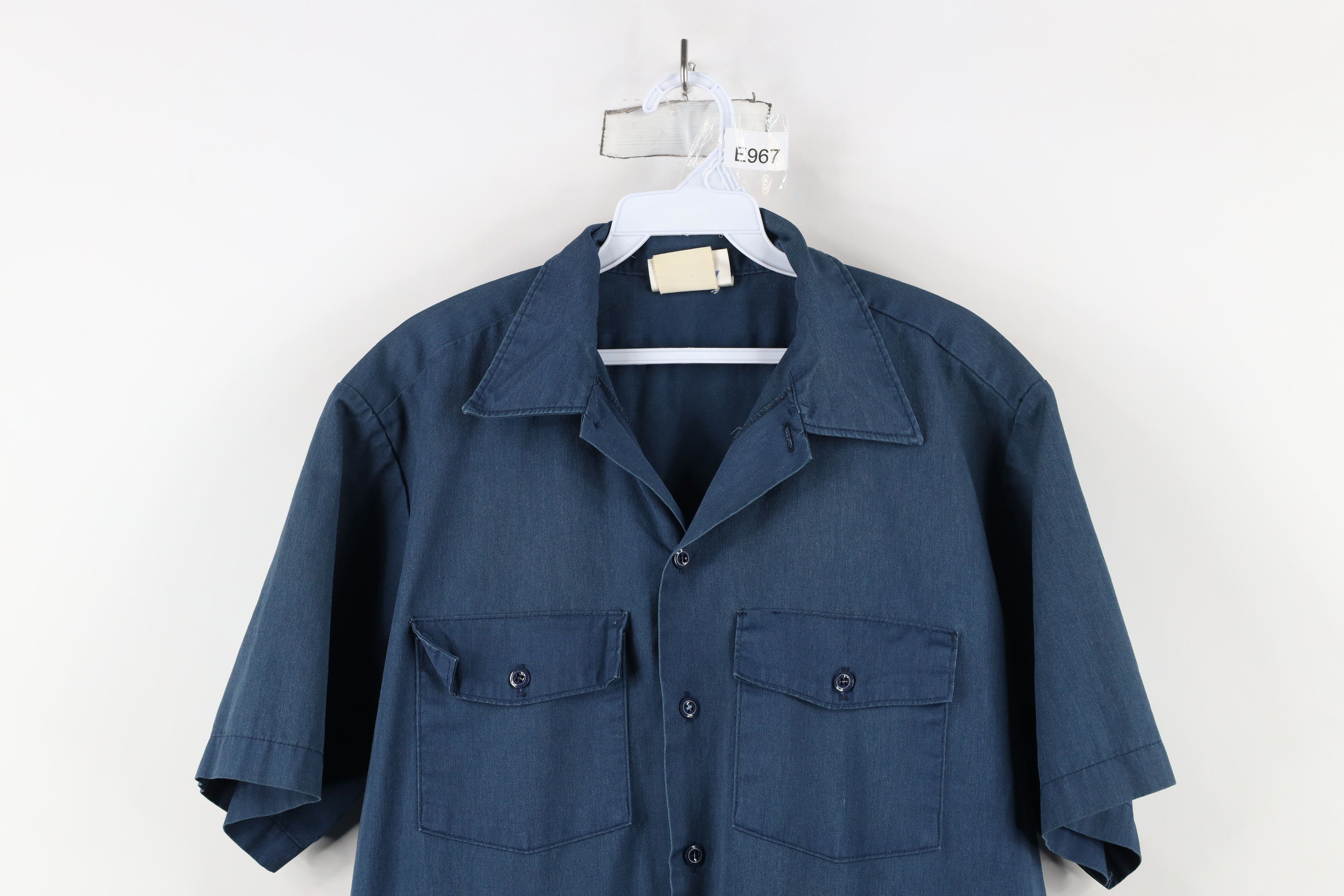 Dickies × Vintage Vintage 90s Dickies Workwear Short Sleeve Button Shirt US Size US L / EU 52-54 / 3 - 2 Thumbnail