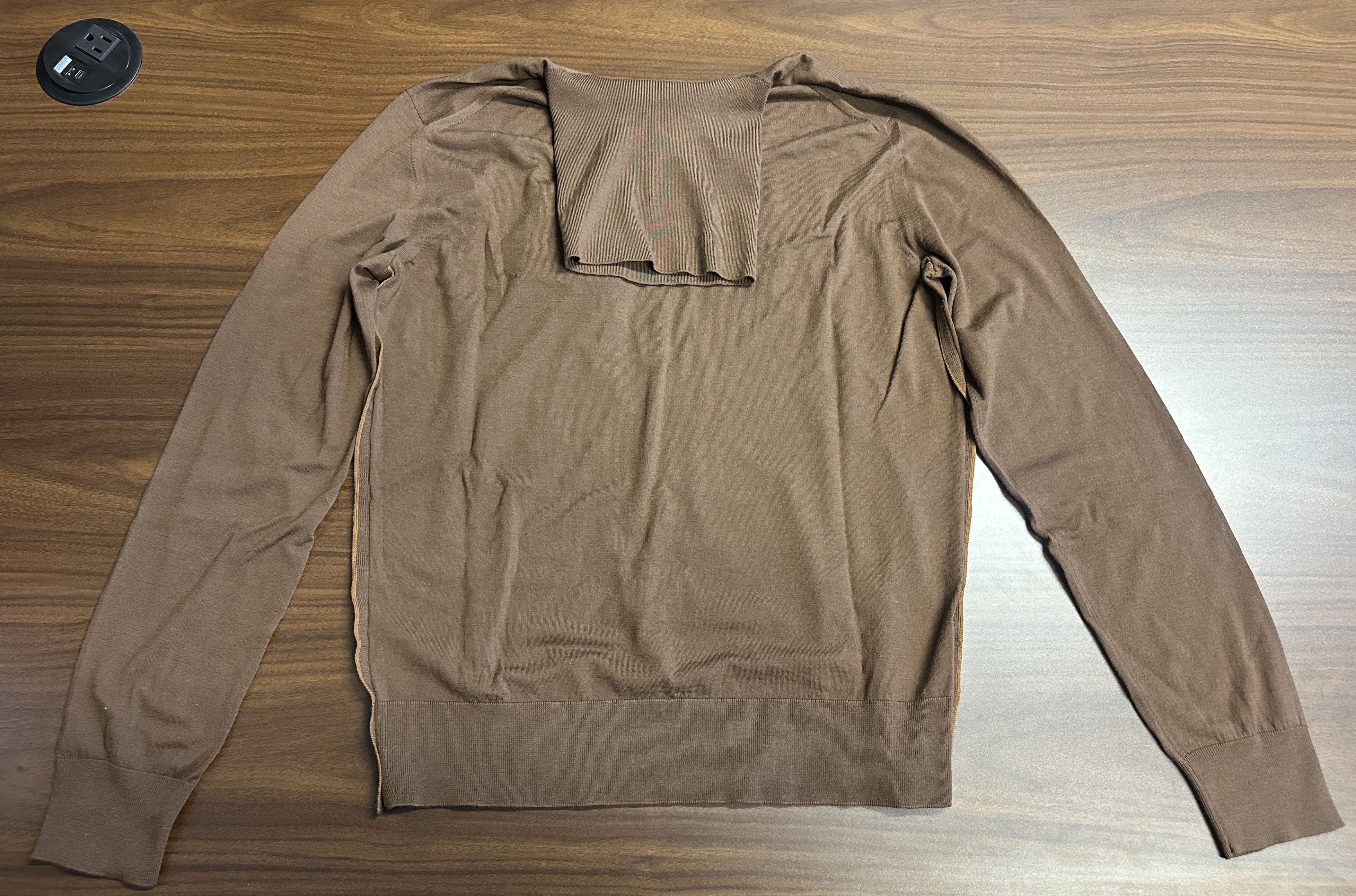 Ermenegildo Zegna Zegna Couture Brown Wool Roll Neck Jumper Size US S / EU 44-46 / 1 - 12 Thumbnail