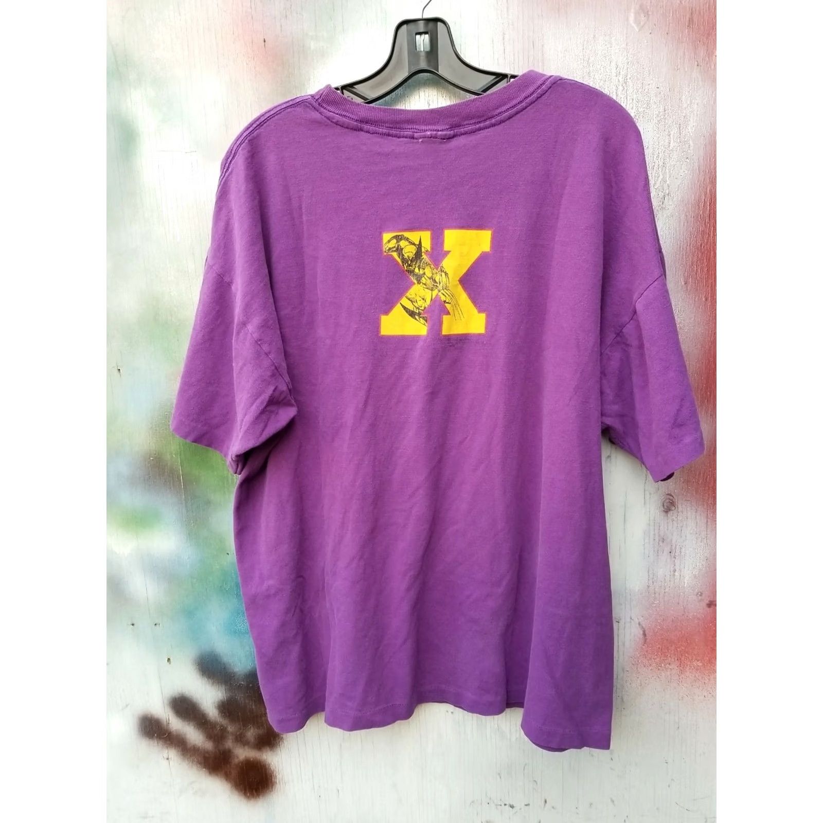 Fruit Of The Loom VINTAGE Marvel Wolverine Shirt Comics X-men 1994 Gambit Mens Large Mutant Gear Cotton T-Shirt Purple XL Men Mens Shirts 90s Size US XL / EU 56 / 4 - 6 Thumbnail