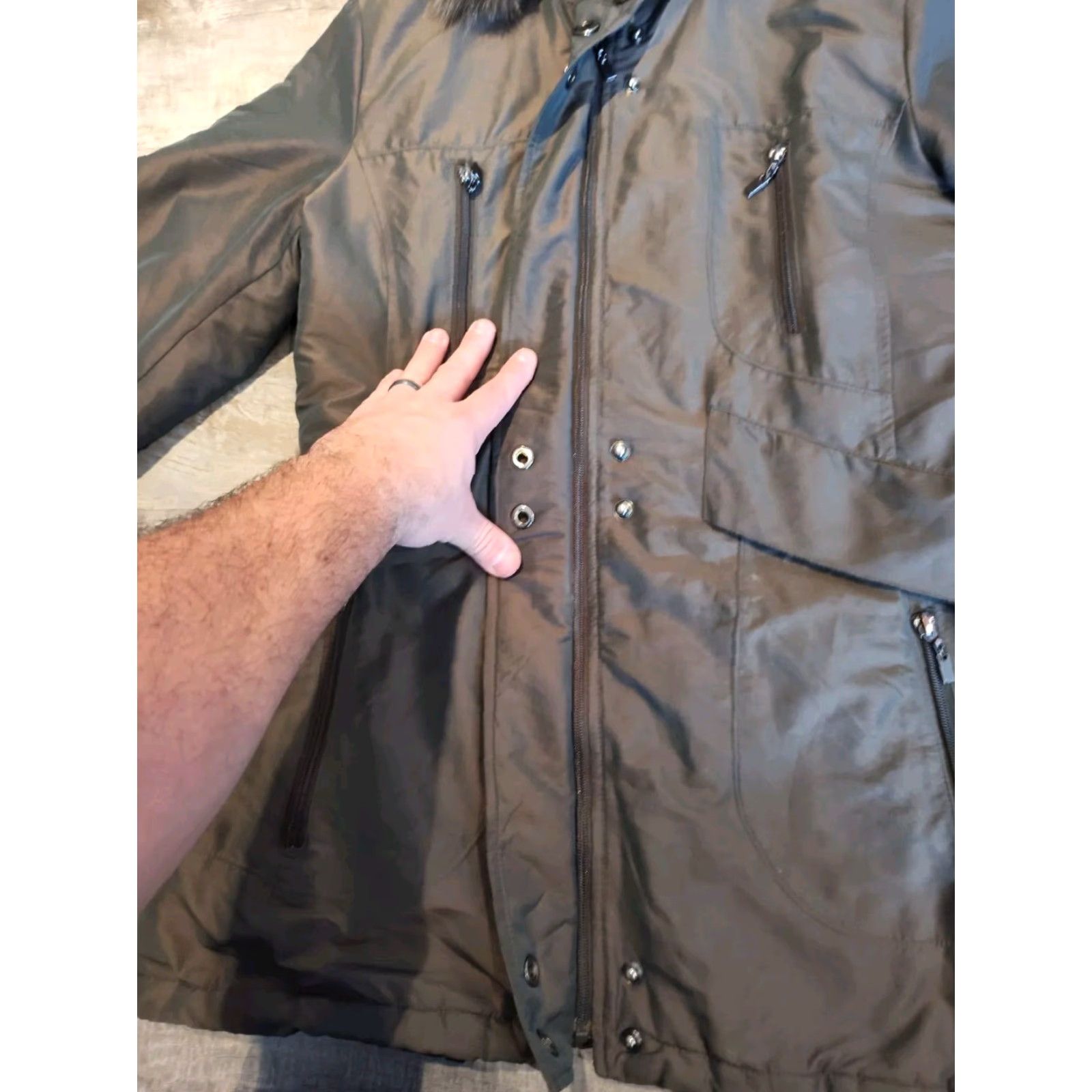 Pendleton Pendleton Women's M Jacket Parka Dyed Fox Fur Hood Quilted Lined Size M / US 6-8 / IT 42-44 - 7 Thumbnail