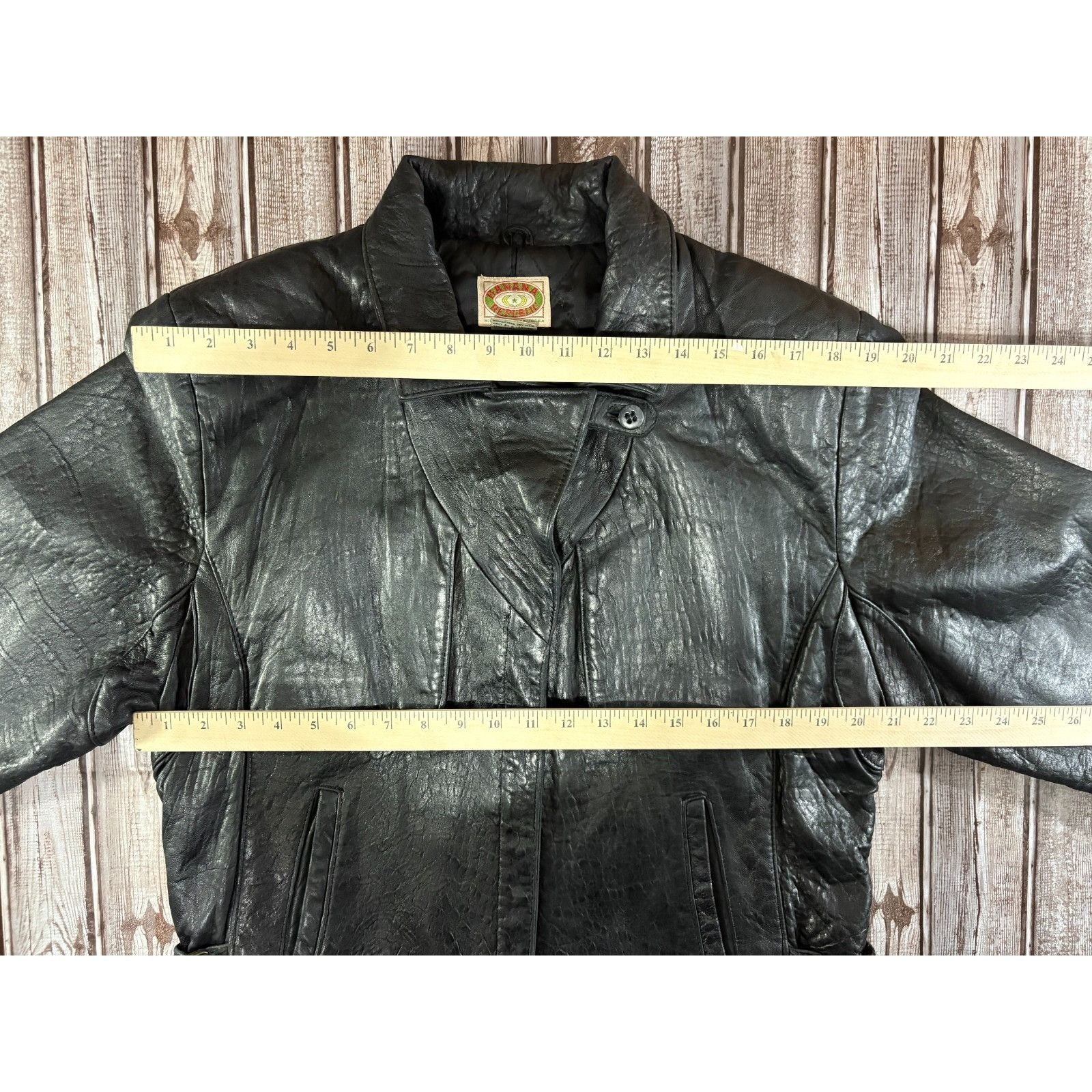 Banana Republic Banana Republic Mill Valley Textured Leather biker Jacket si Size L / US 10 / IT 46 - 7 Thumbnail