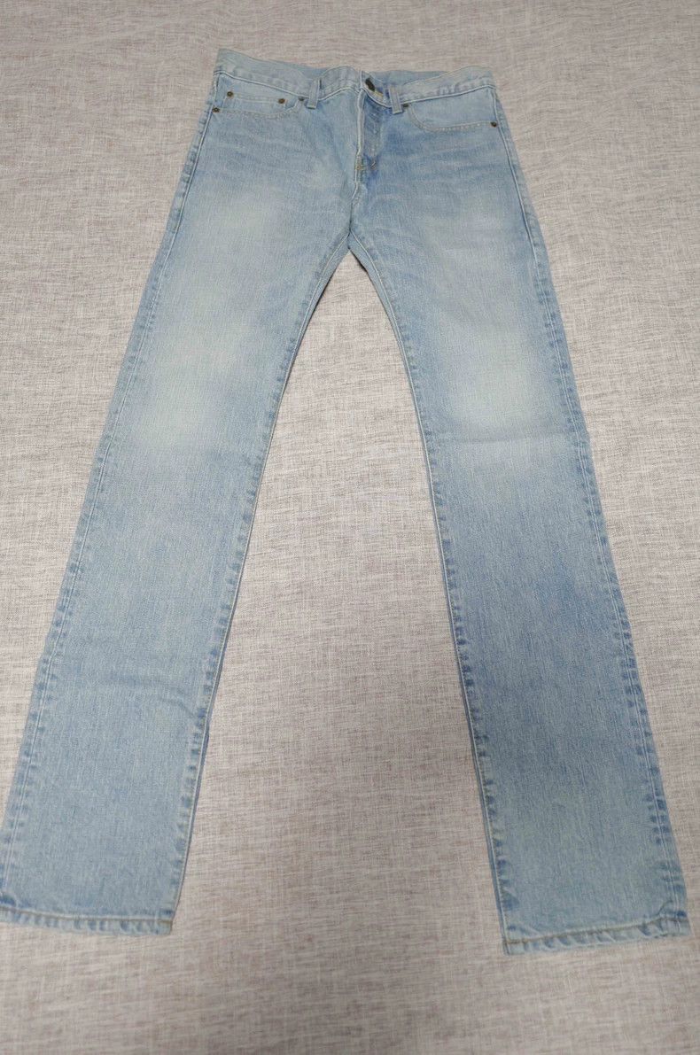Saint Laurent Paris Saint Laurent Paris Blue D01 washed to make old jeans Size 30" / US 8 / IT 44 - 1 Thumbnail