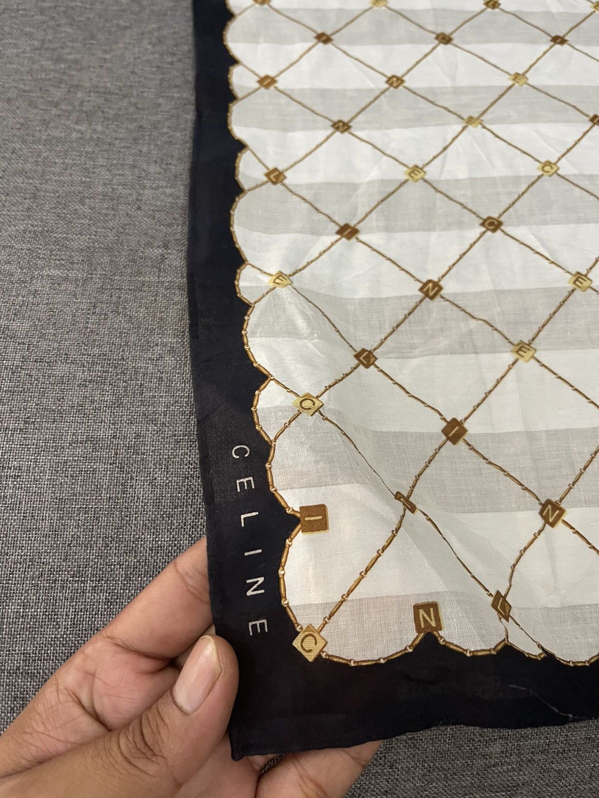 Celine Celine wording pocket square/bandana Size ONE SIZE - 3 Thumbnail