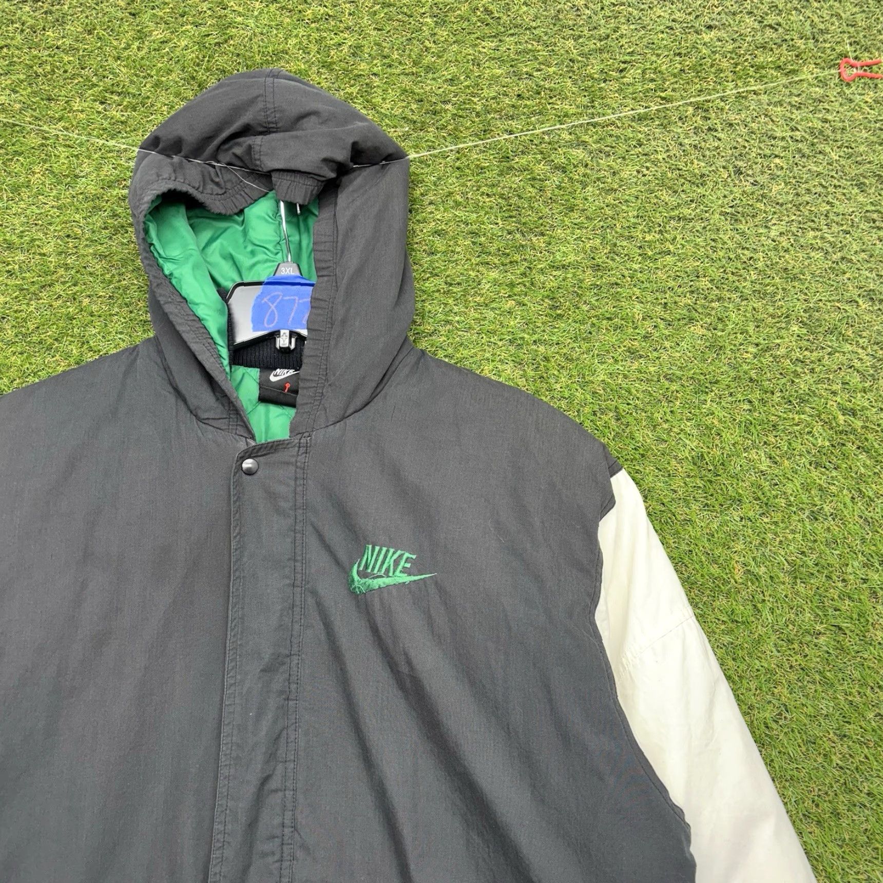 Nike VINTAGE Nike Air Jordan Wings Jacket Mens M Black Zip Full Zip 90s Basketball Winter Spring Fall Size US M / EU 48-50 / 2 - 2 Thumbnail