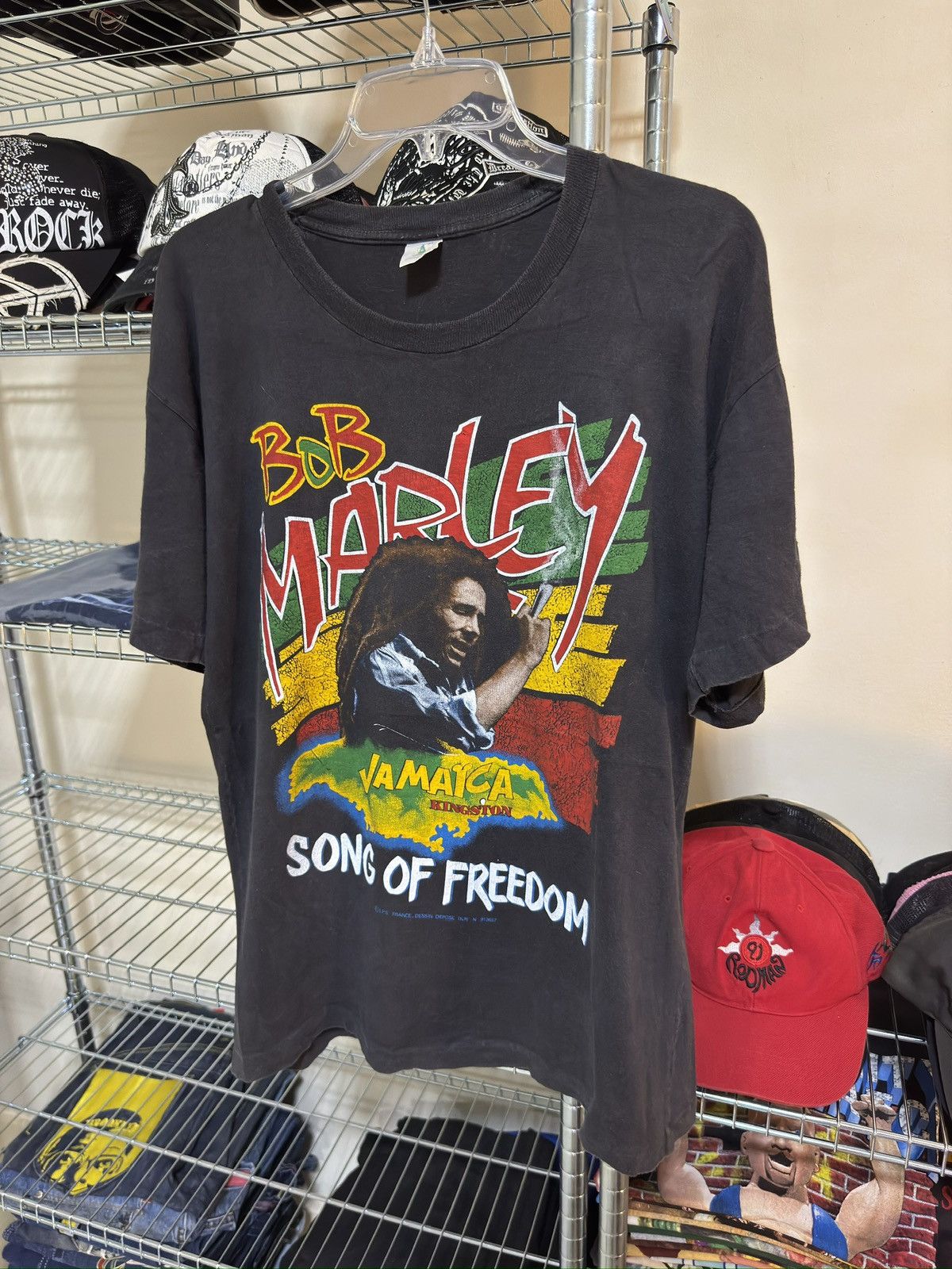Vintage Vintage bob marley 90s tee Size US XL / EU 56 / 4 - 1 Thumbnail