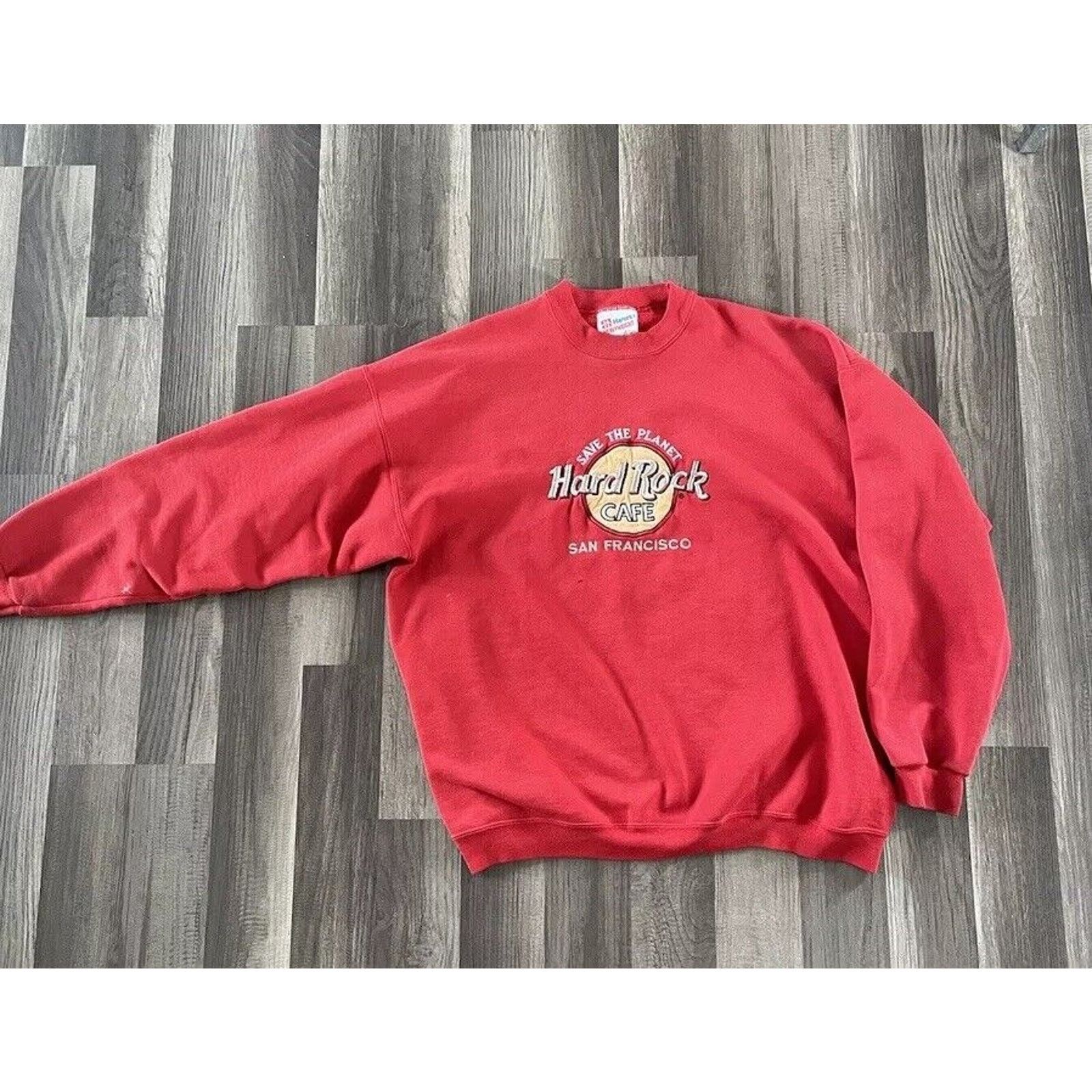 Hard Rock Cafe × Vintage Vintage Hard Rock Cafe San Francisco Crewneck XL Made in USA Size US XL / EU 56 / 4 - 1 Thumbnail