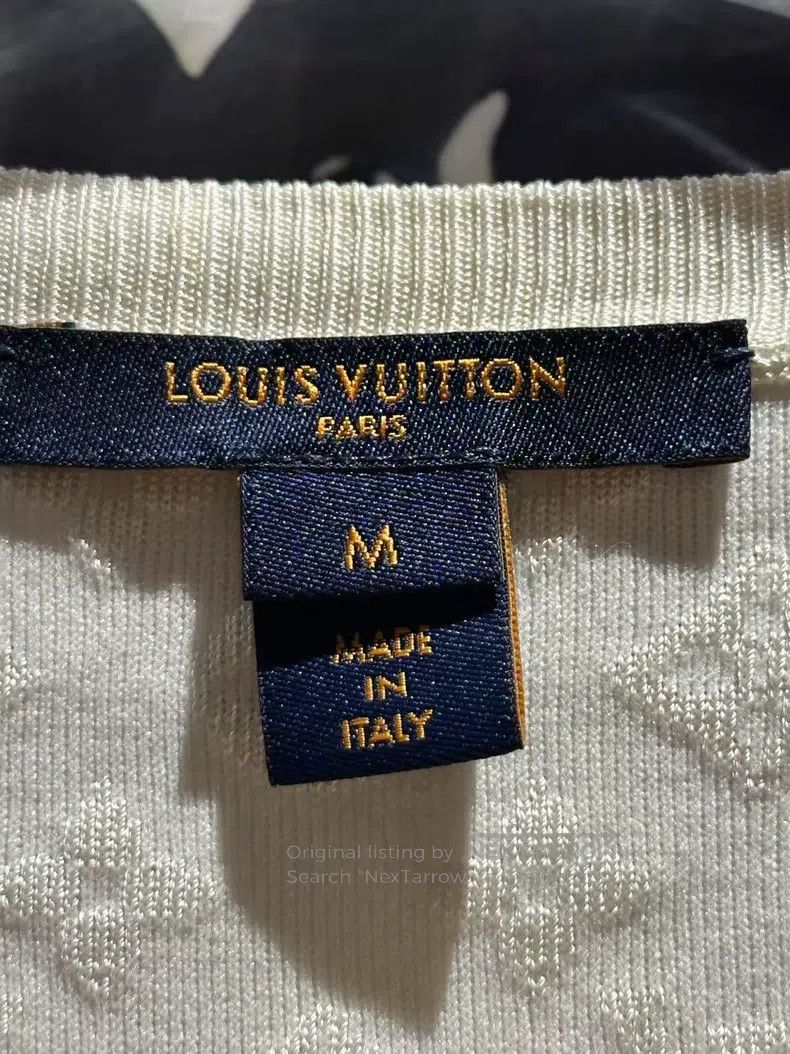 Louis Vuitton Louis Vuitton Patterned embossed knit crew-neck casual sho Size M / US 6-8 / IT 42-44 - 3 Thumbnail