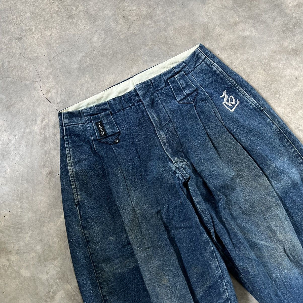Japanese Brand Vintage Takumi Faded Balloon denim pants Size US 33 - 3 Thumbnail