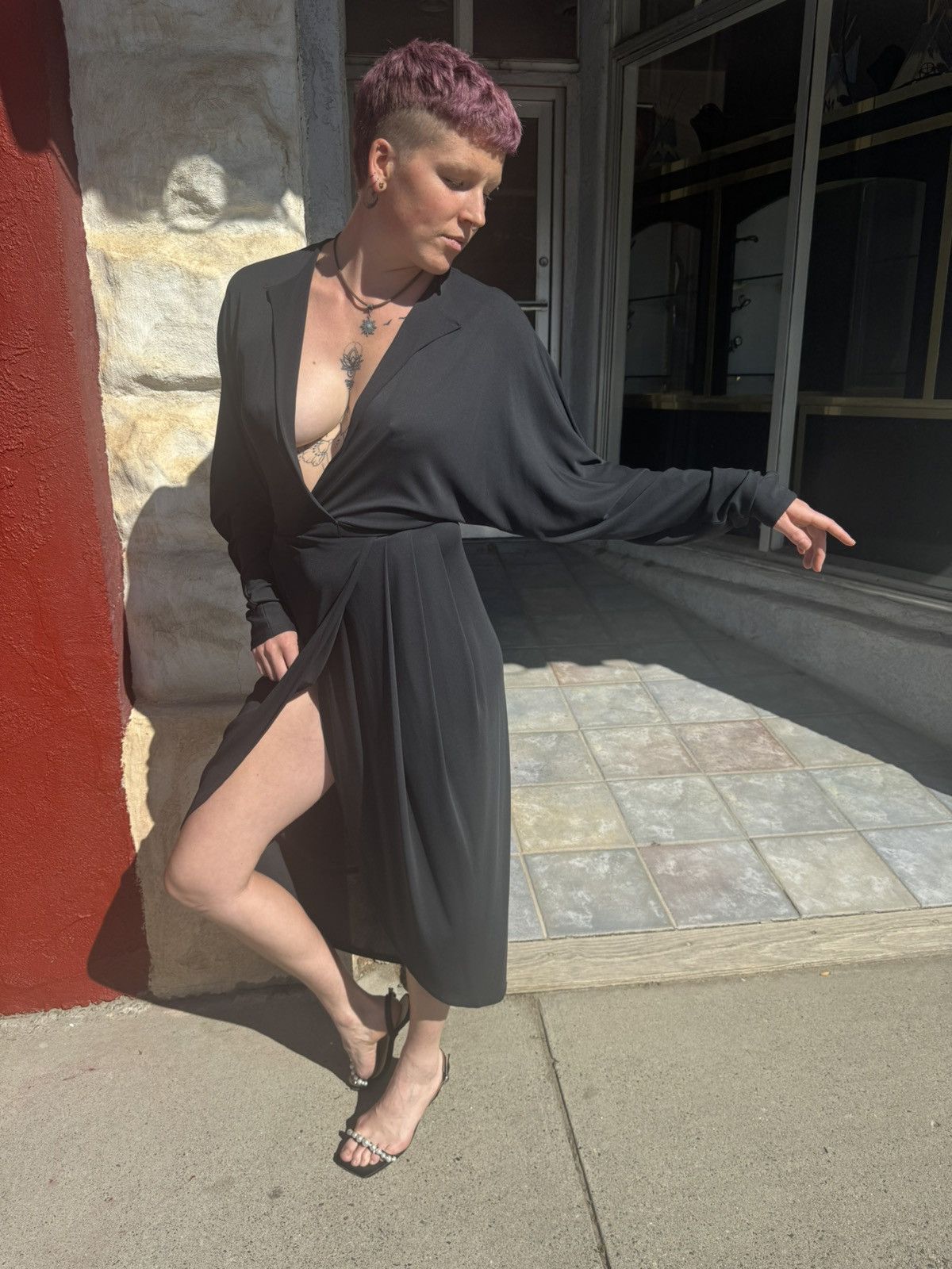 Vintage Norma Kamali Wrap Dress