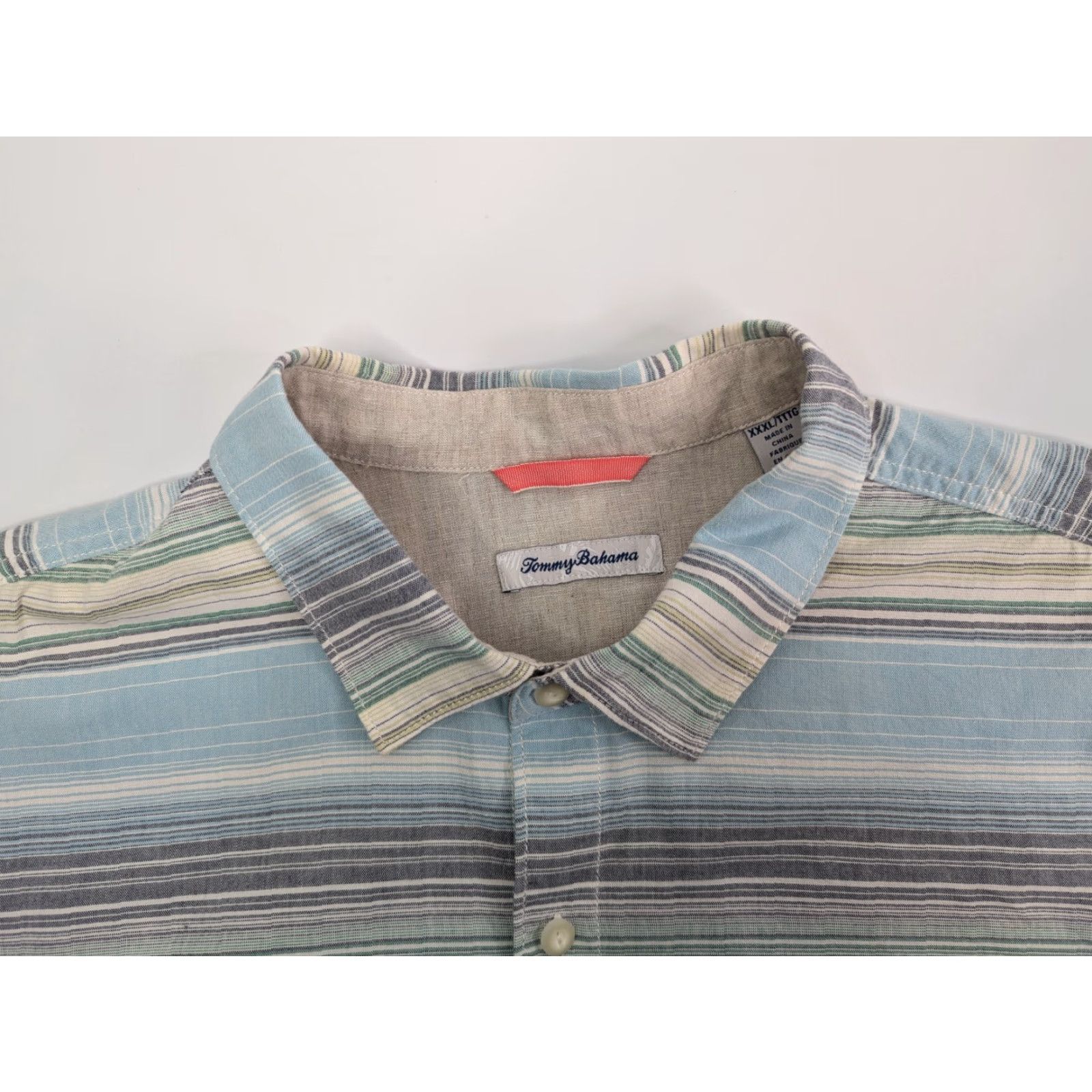 Tommy Bahama Tommy Bahama Shirt Mens 3XL Button Up Short Sleeve Striped Multicolor Summer Size US XXL / EU 58 / 5 - 6 Thumbnail