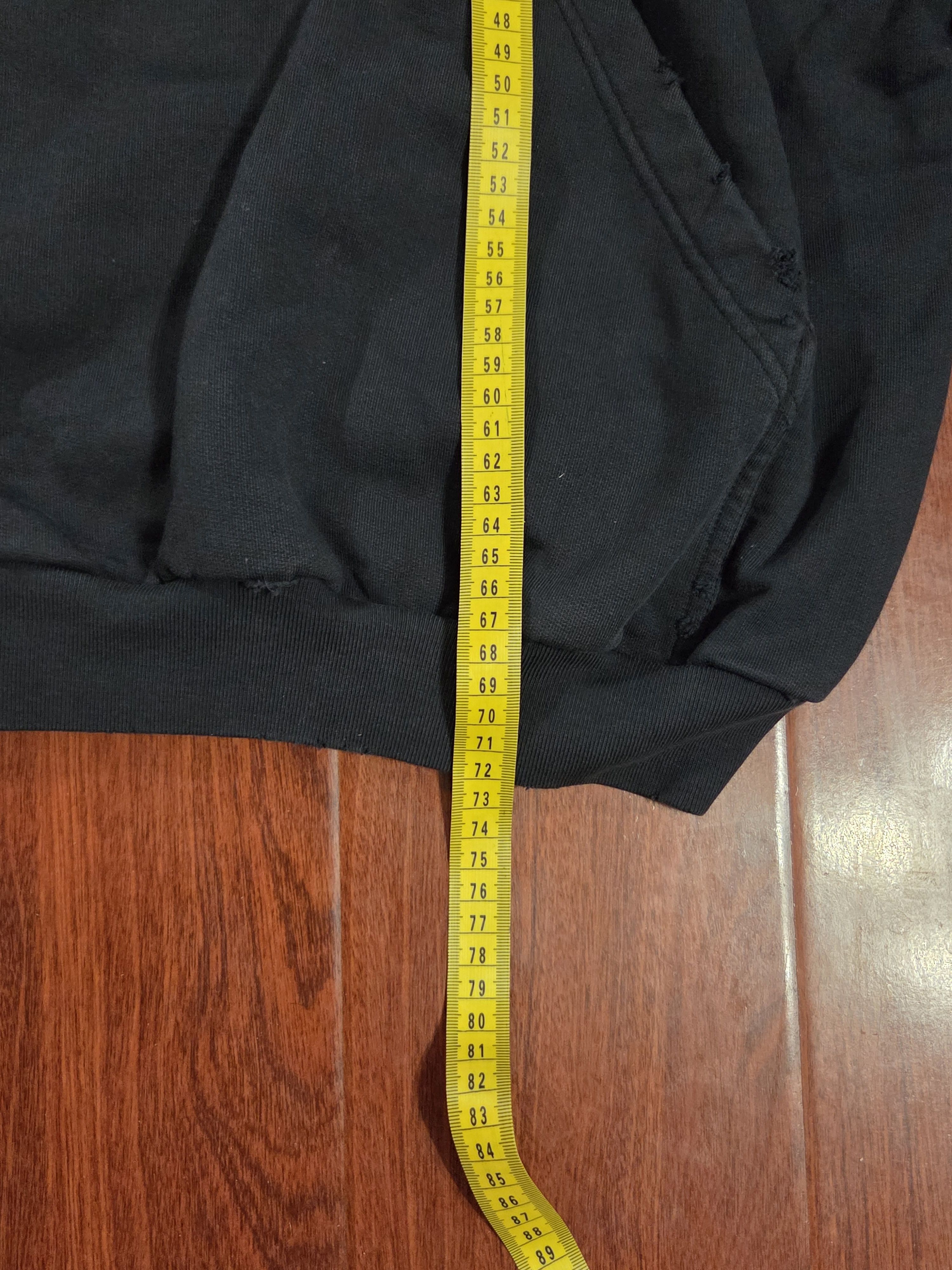 Balenciaga FW23 Be Kind Oversized Hoodie Washed Black Size US L / EU 52-54 / 3 - 6 Thumbnail
