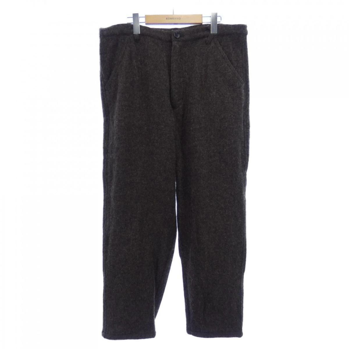 Comme des Garcons SHIRT Cropped Pants Zipper Wool Plain Long Length Brown Size US 38 / EU 54 - 1 Thumbnail