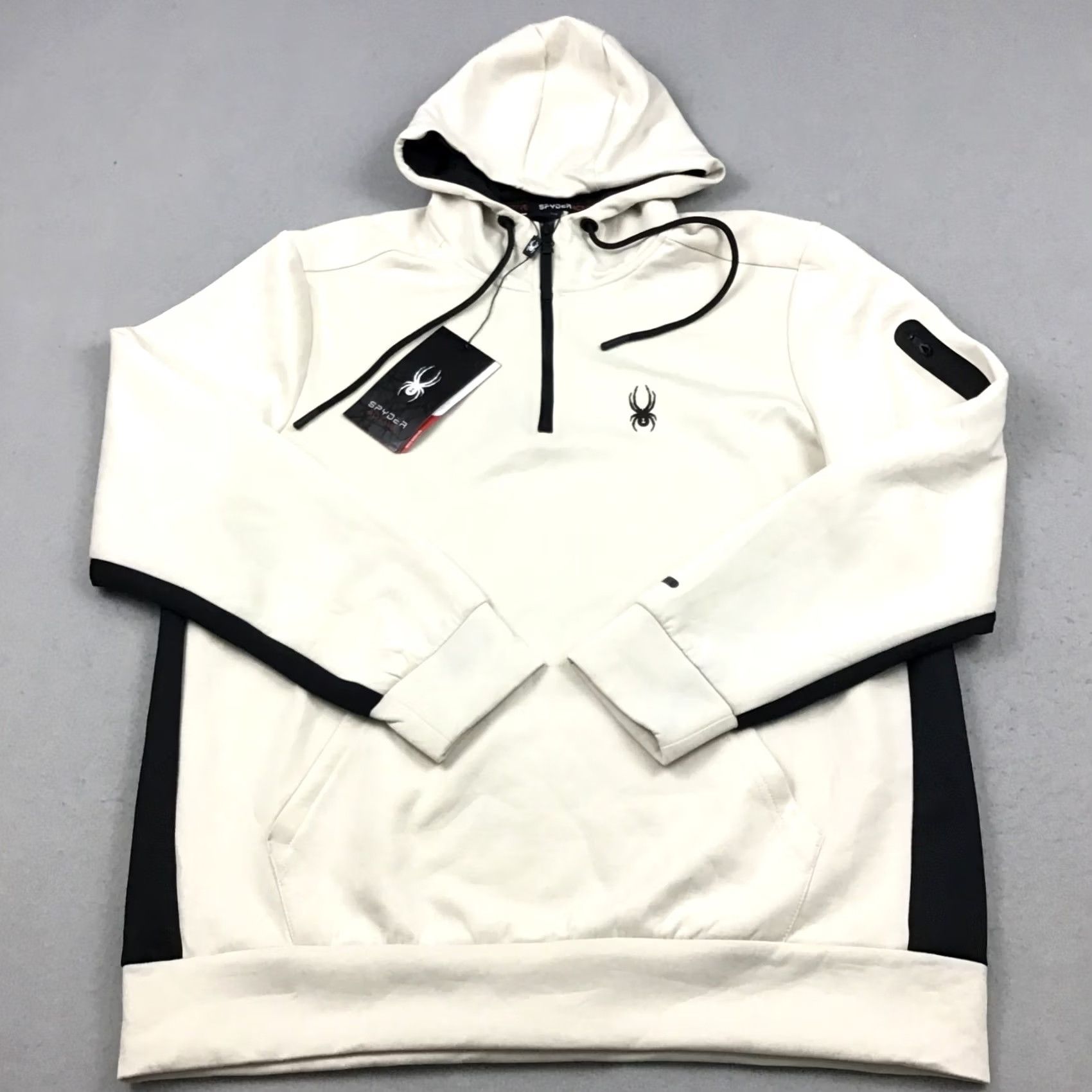 Spyder Spyder Jacket Men XL Beige Active Performance Full Zip Hoodie Extra Large Size US XL / EU 56 / 4 - 2 Thumbnail