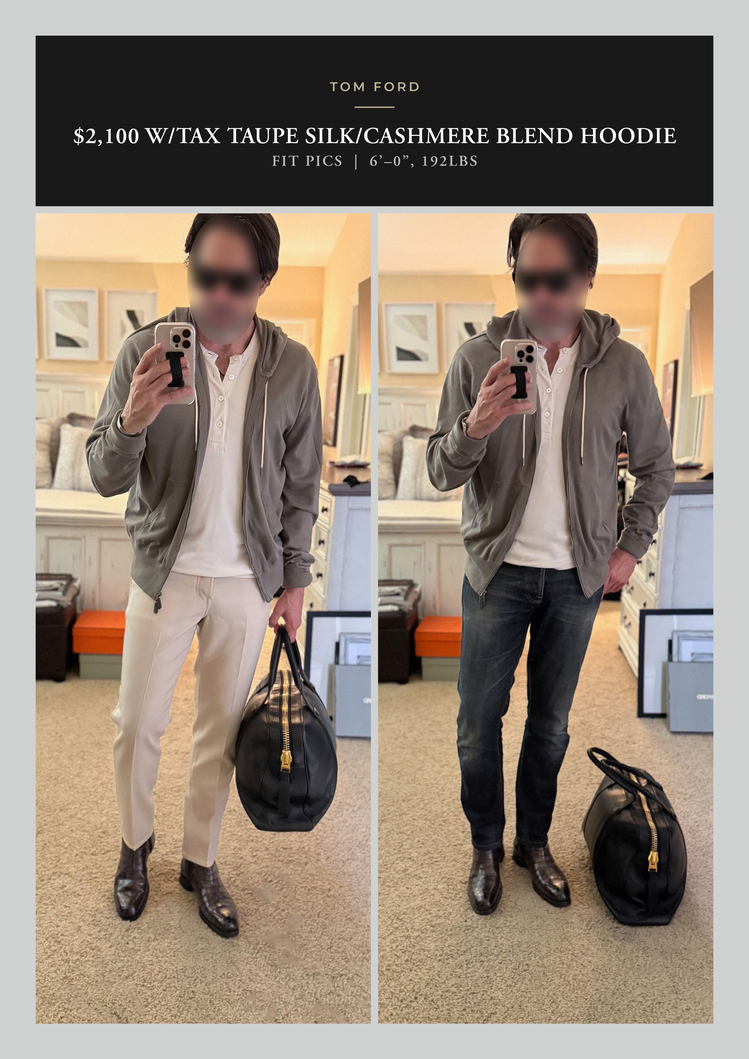Tom Ford Best Dressed $2,100 TOM FORD Cashmere/Silk Blend Hoodie Size US XL / EU 56 / 4 - 4 Thumbnail