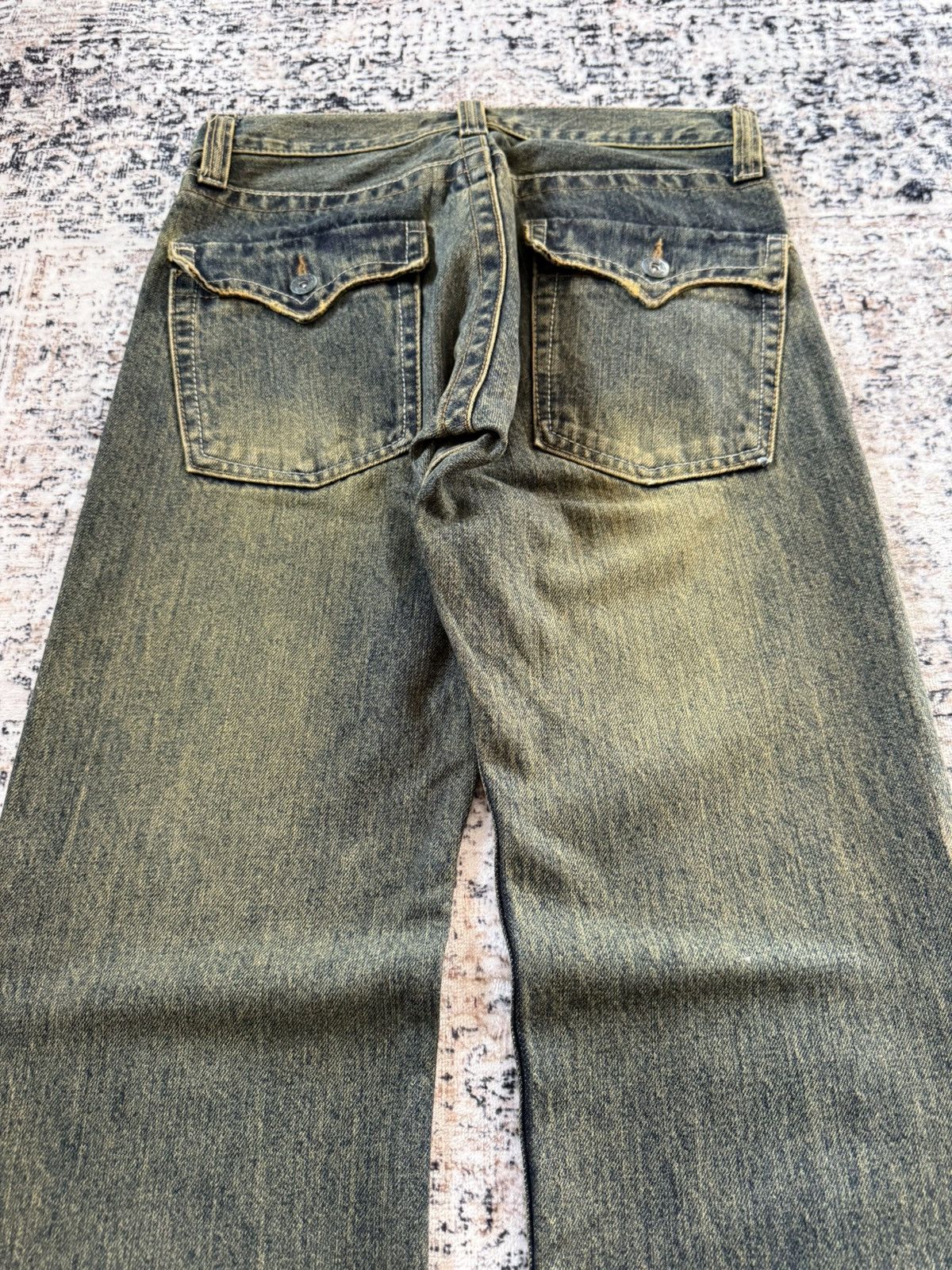 Hysteric Glamour Root Three Japan Mud Wash Distressed Studded Jeans Size US 29 - 13 Thumbnail
