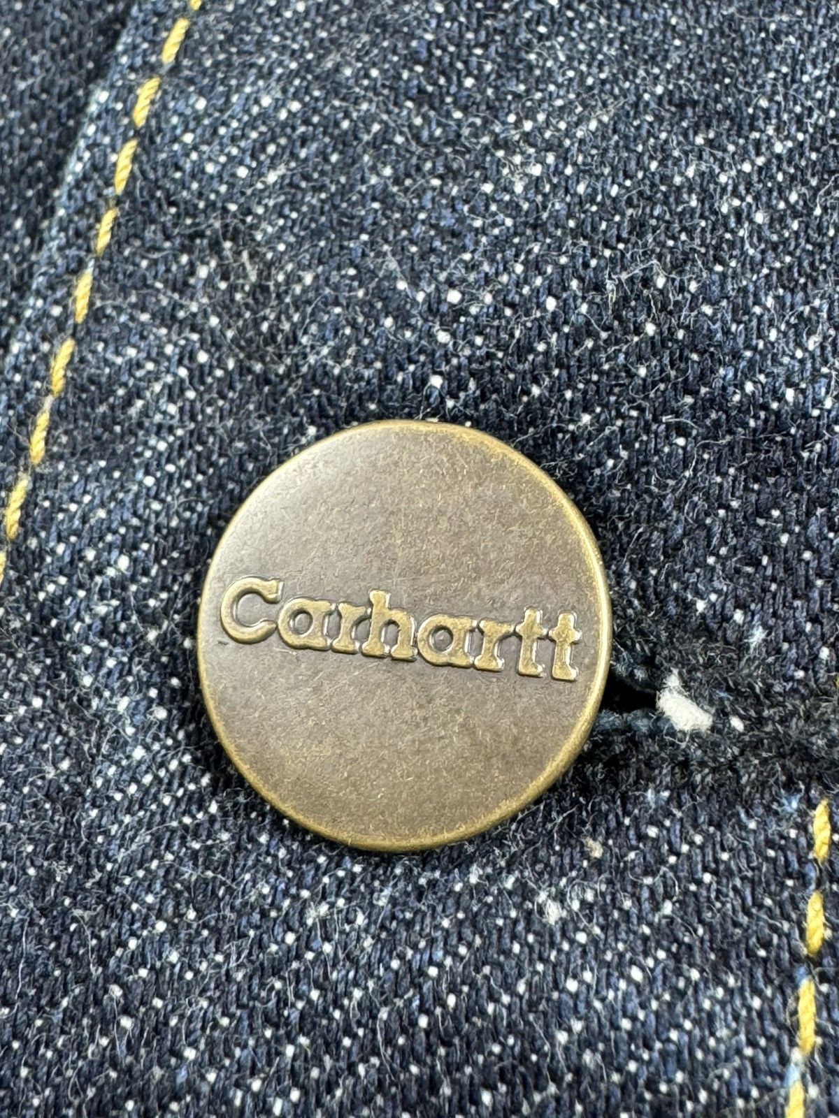Carhartt Carhartt Denim Indigo USA Y2K Button Cotton Women’s Large Blazer Coat Jacket Size L / US 10 / IT 46 - 9 Thumbnail