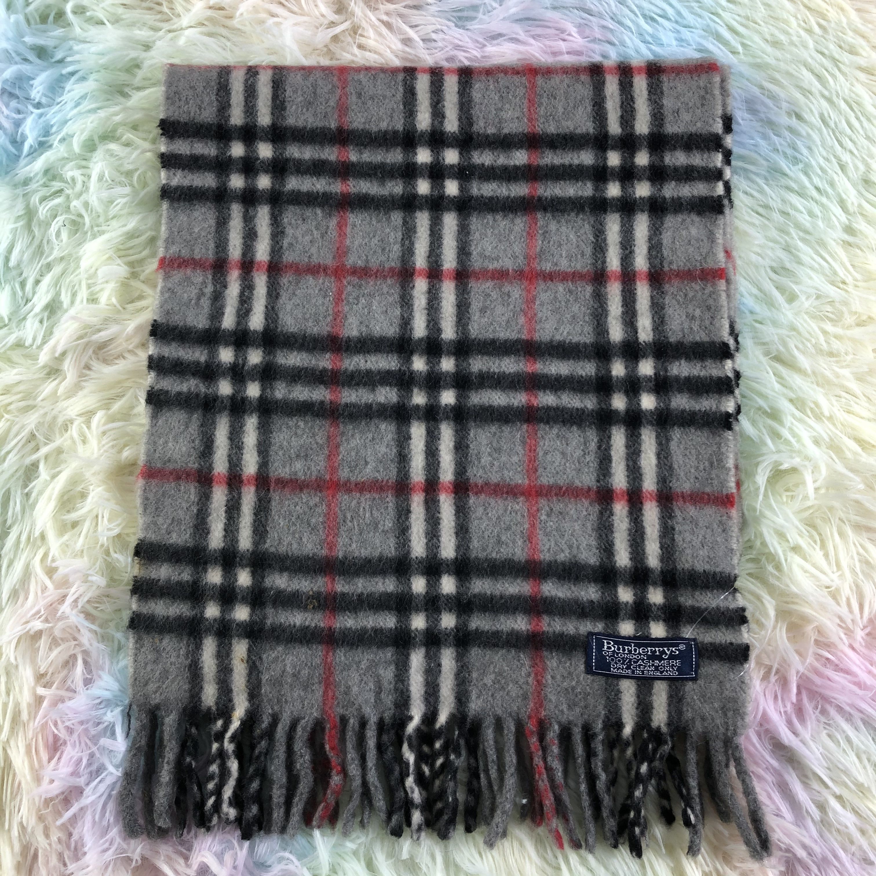 Burberry × Vintage Burberry Scarf / Muffler / Neckwear - KM425 Size ONE SIZE - 3 Thumbnail