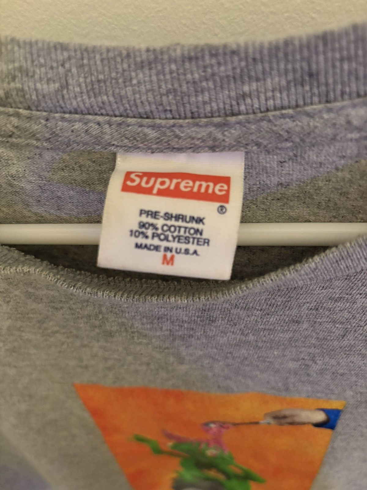 Supreme Supreme Mike Hill “Brains” Tee (Heather Grey) – SS17 Size US M / EU 48-50 / 2 - 2 Thumbnail