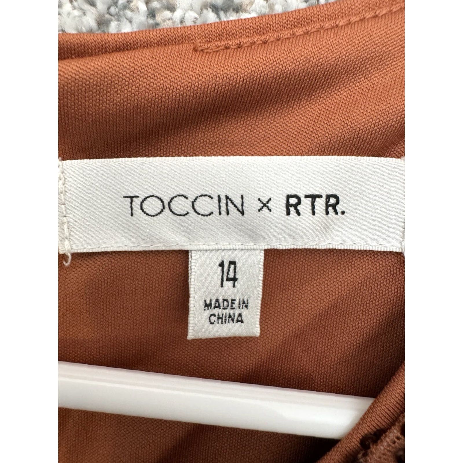 Vintage Toccin X RTR Faux Wrap Mini Dress 14 Cocktail Party Night Out Y2K Glam Sequin Short Brown Women's Dress Size XL / US 12-14 / IT 48-50 - 5 Thumbnail