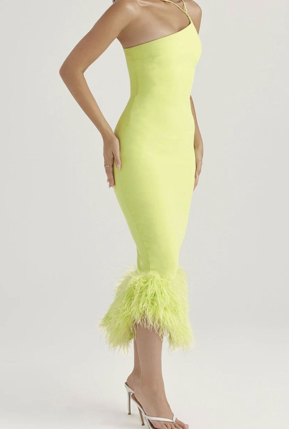 House of CB House of CB Neon Yellow Maxi Dress Size XS / US 0-2 / IT 36-38 - 3 Thumbnail