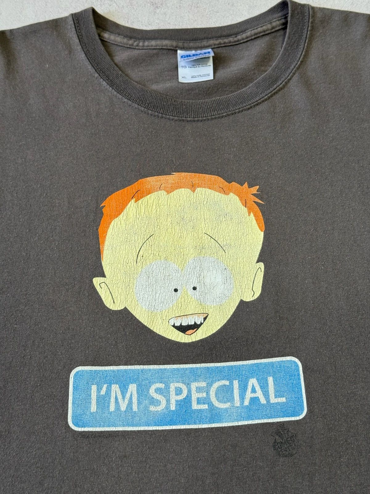 Vintage South Park Im Special T Shirt Tee Brown Vintage 90s Baggy Size US L / EU 52-54 / 3 - 4 Thumbnail
