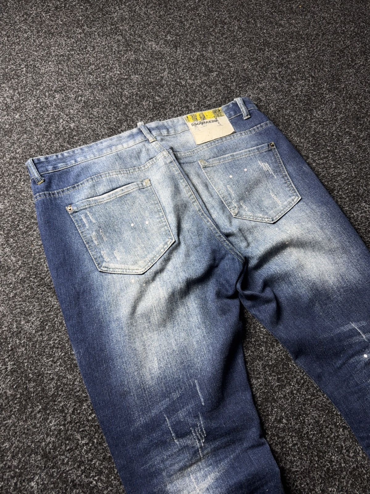 Dsquared2 Retro Y2K 00s Dsquared2 Distressed Patchwork Jeans 54 Italy Size US 36 / EU 52 - 19 Thumbnail