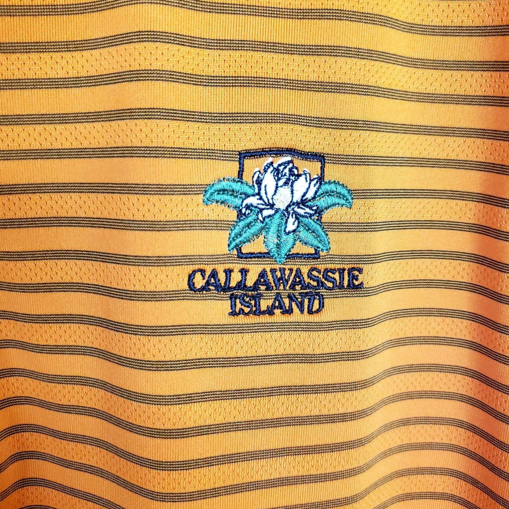 Adidas Adidas Polo Golf Shirt Short Sleeve Orange Striped Climacool M Mens VINTAGE? Size US M / EU 48-50 / 2 - 5 Thumbnail