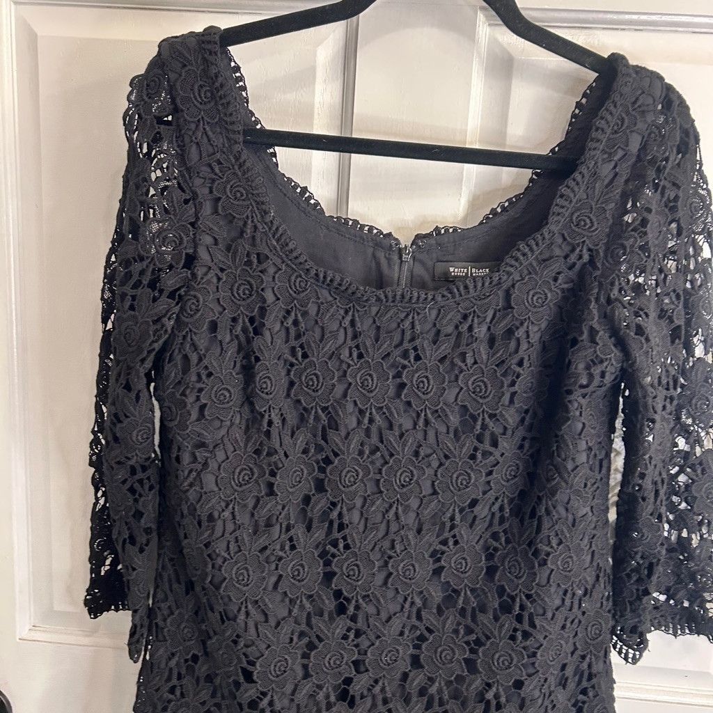 White House Black Market Women's White House Black Market Dress, Size 12, Black Size XL / US 12-14 / IT 48-50 - 4 Thumbnail