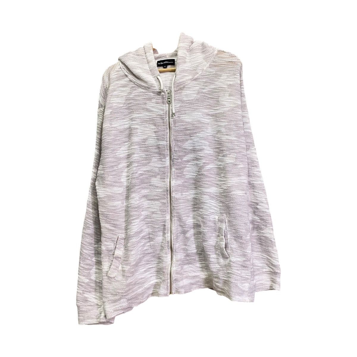 In The Attic Vintage In The Attic Homme Textured Space Dye Zip Up Hoodie Size US XXL / EU 58 / 5 - 1 Thumbnail