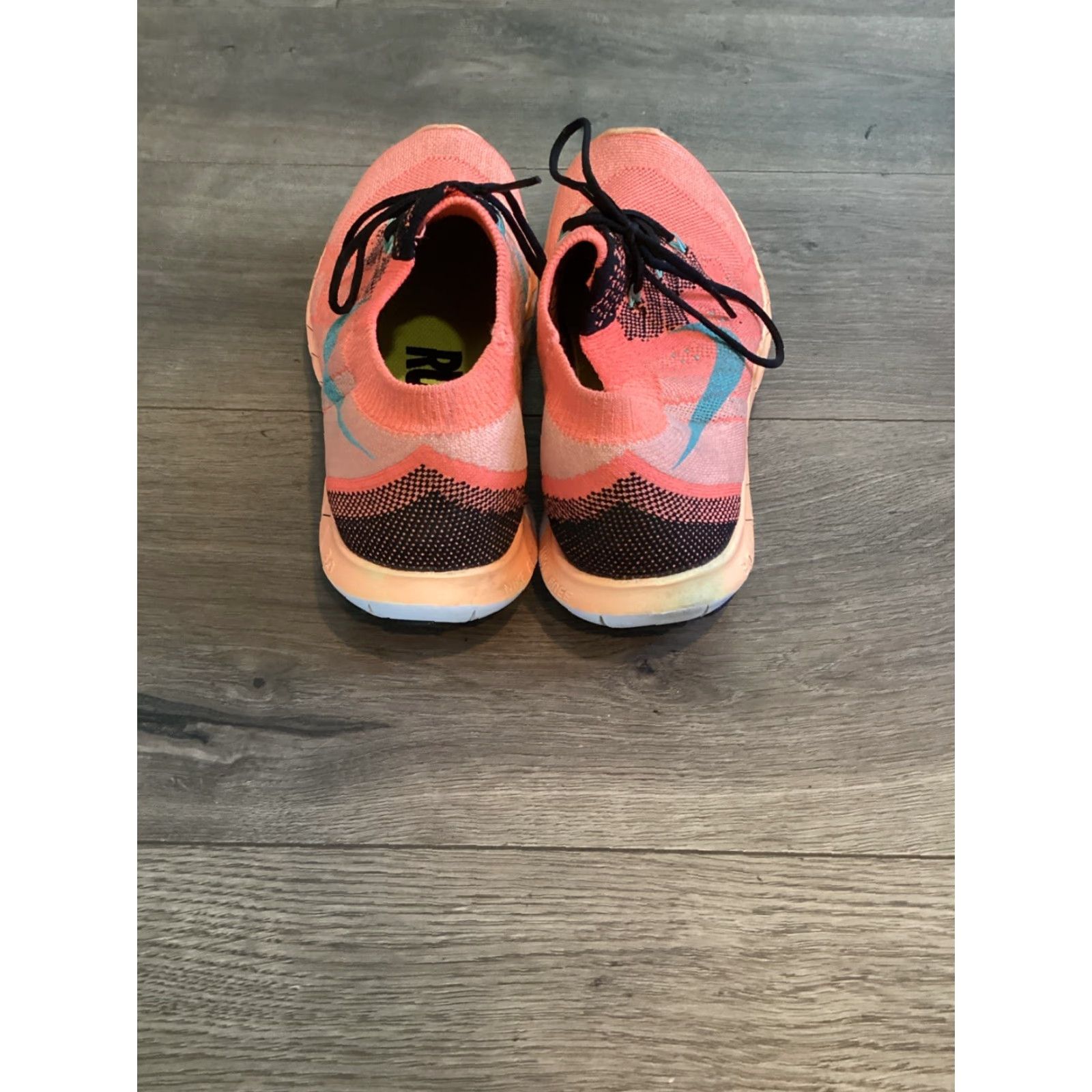 Nike Nike Free 3.0 Flyknit Athletic Sneakers Women Sz 8 Orange Blue White Black 2015 Size US 8 / IT 38 - 3 Thumbnail