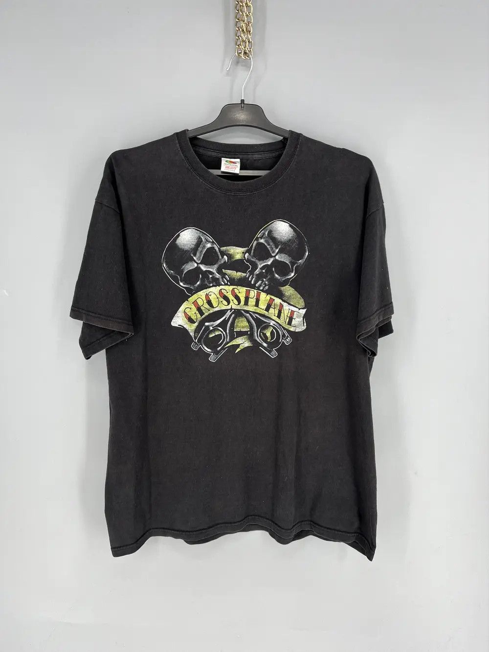 Band Tees Crossplane Skulls Vintage Y2K Rock Metal Size XL Black Size US XL / EU 56 / 4 - 1 Thumbnail