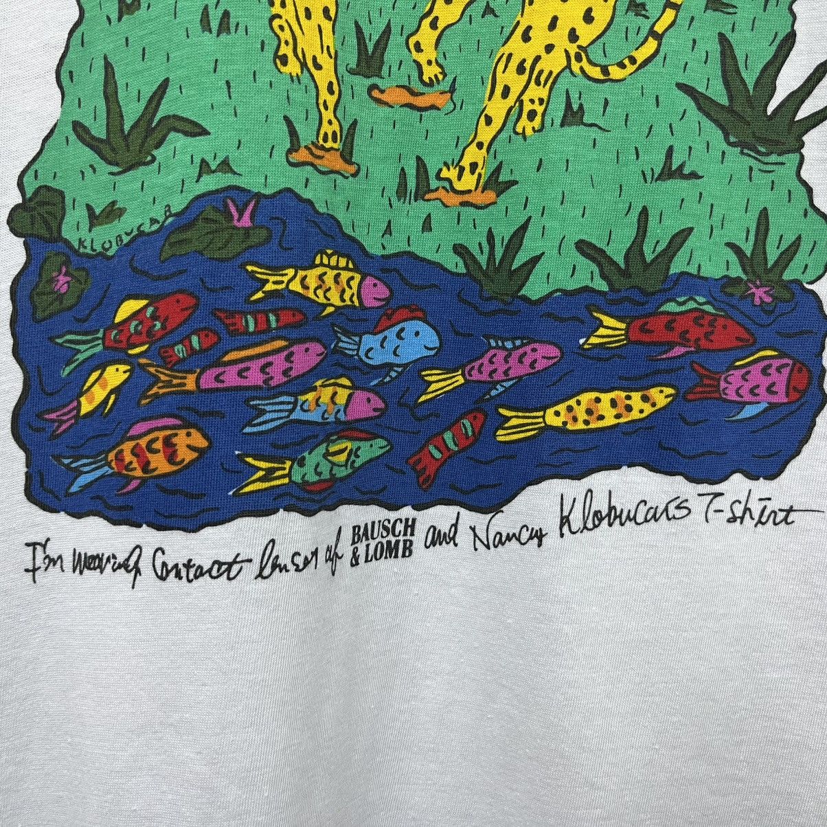 Bausch & Lomb Vintage Bausch & Lomb by Nancy Klobucars Pop Art T-shirt Size US M / EU 48-50 / 2 - 6 Thumbnail