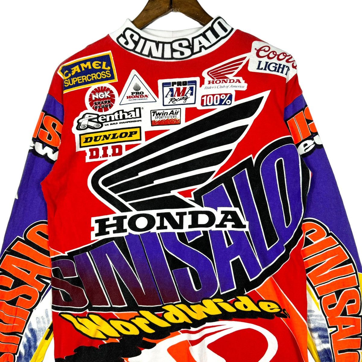 Fox Racing × Honda × Sports Specialties Vintage 1994 Honda Sinisalo Motocross Jersey Size US M / EU 48-50 / 2 - 5 Thumbnail