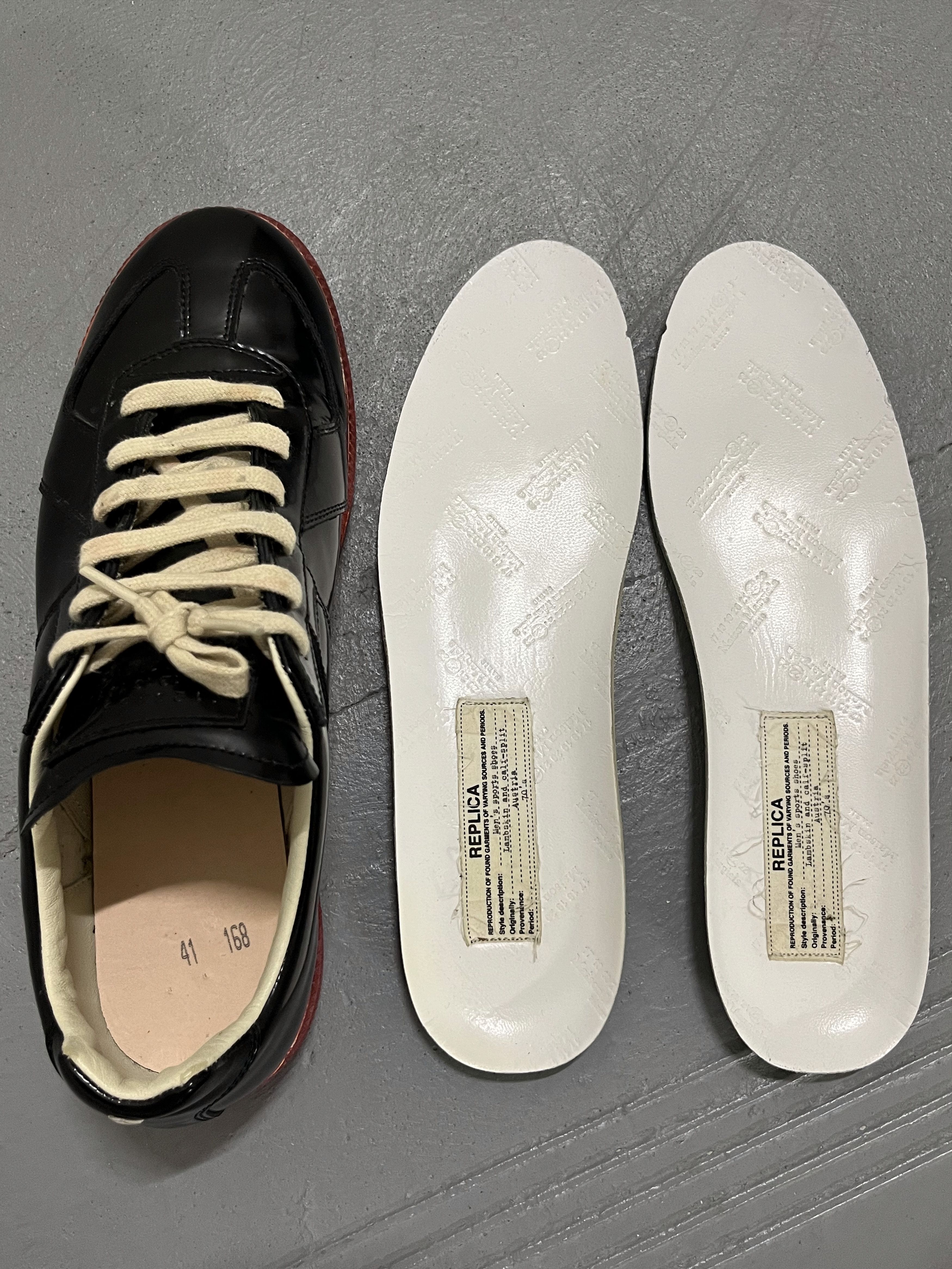 Maison Margiela Maison Margiela Replica GATs black gloss Size US 8 / EU 41 - 6 Thumbnail