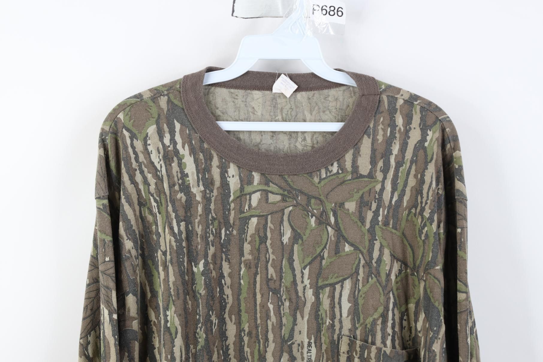 Vintage Vintage 80s 90s Streetwear Camouflage Long Sleeve T-Shirt Size US XL / EU 56 / 4 - 2 Thumbnail