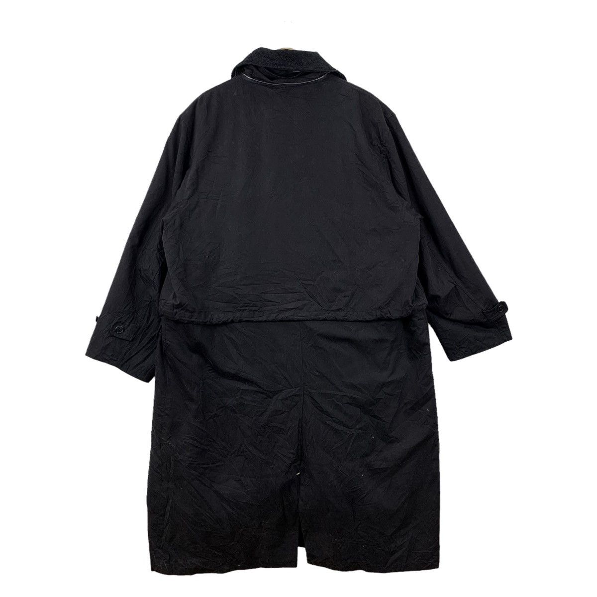 Veste Trench Allegri Homme Vintage Années 90 - Doublure à Carreaux Et Col Velours - Taille L