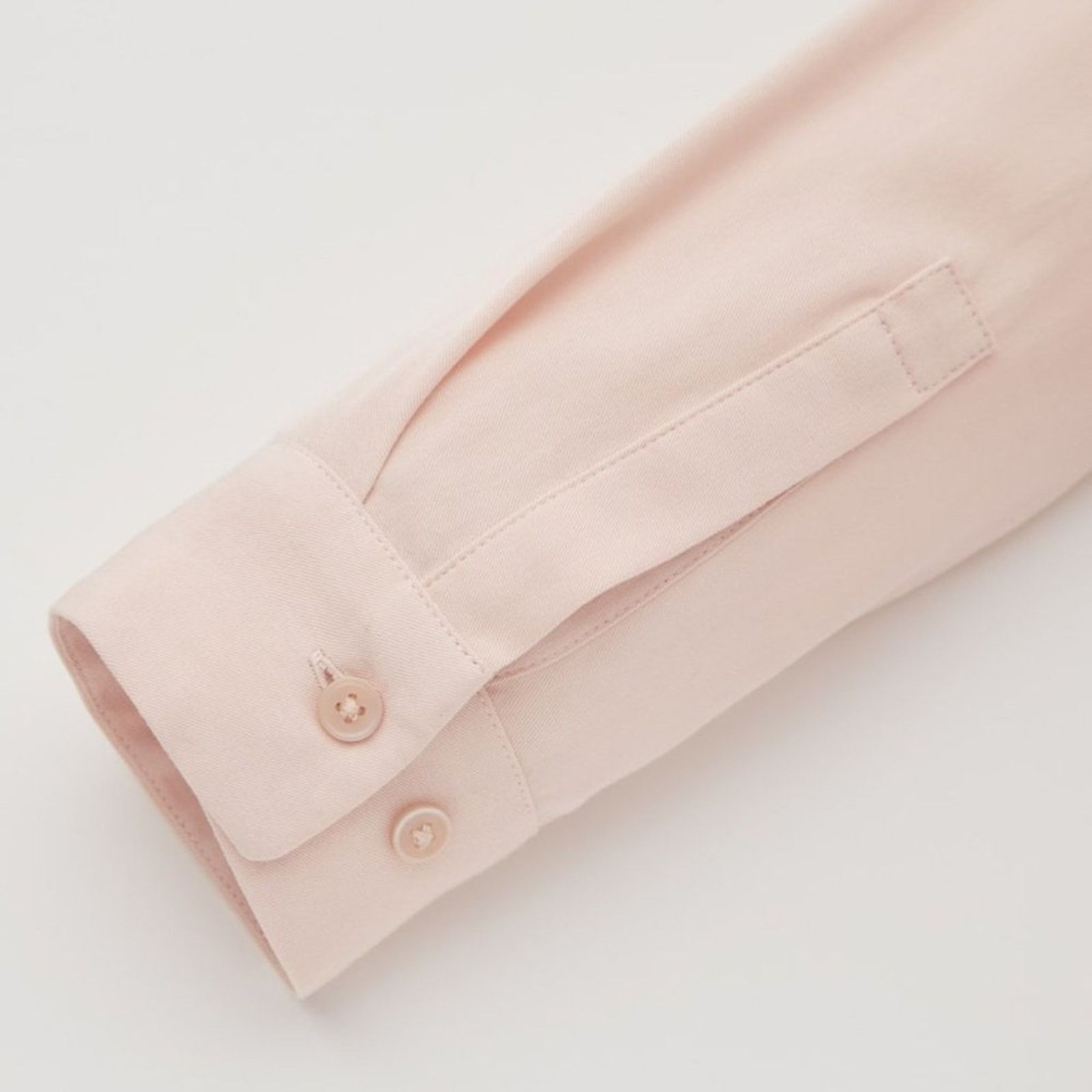 Uniqlo Uniqlo Pink Rayon Long-Sleeve Shirt Dress Size S / US 4 / IT 40 - 11 Thumbnail