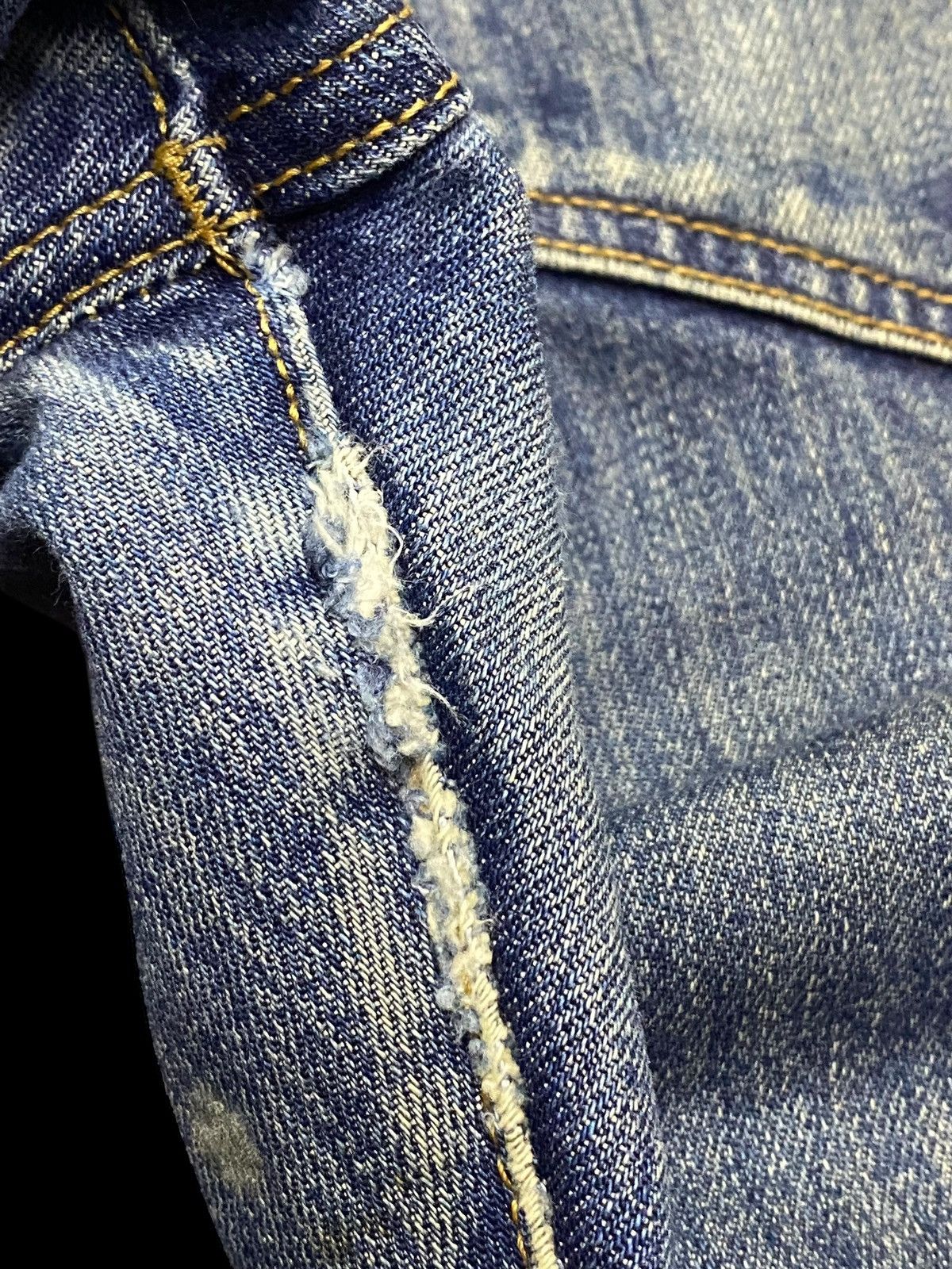 Levi's Vintage Levis 501 Y2K Mud Wash Distressed Jeans Size US 38 / EU 54 - 10 Thumbnail