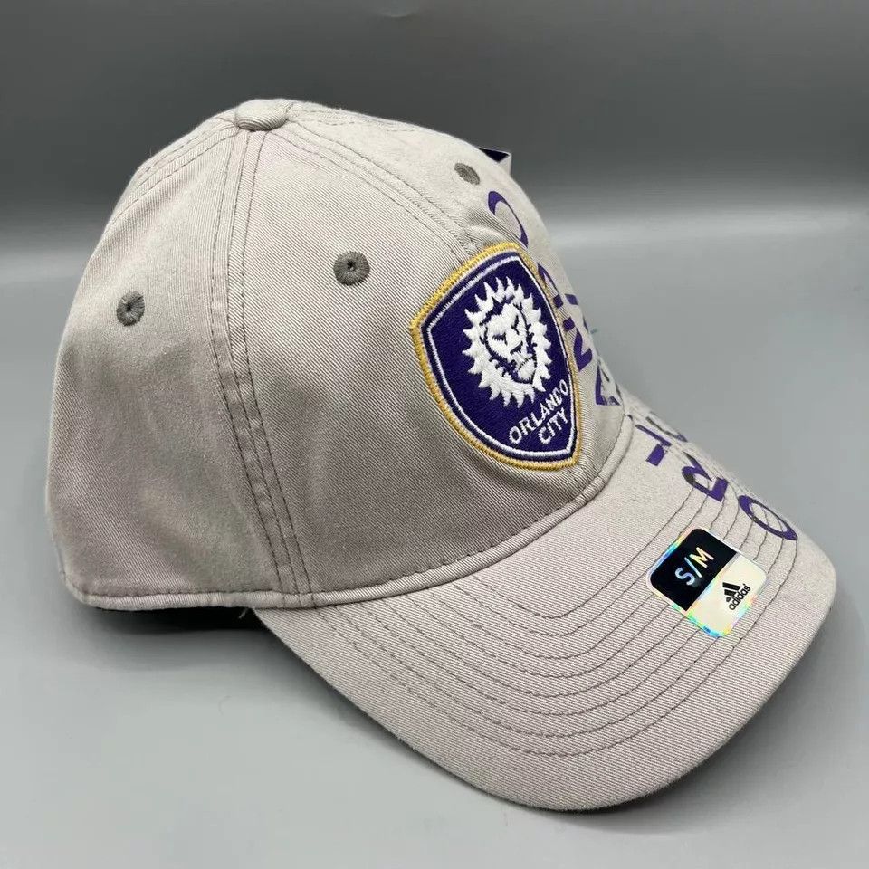 Adidas Orlando City Hat Men S-M Adidas MLS Stretch Fitted Cap New Size ONE SIZE - 3 Thumbnail