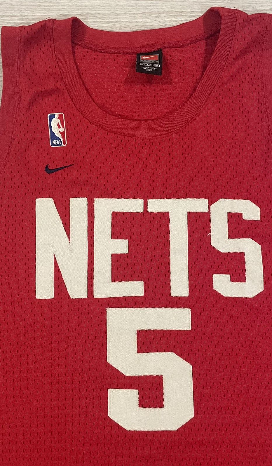 Nike × Vintage Vintage Nike Authentic Jason Kidd #5 Nets Men’s Size 2XL Size US XXL / EU 58 / 5 - 3 Thumbnail