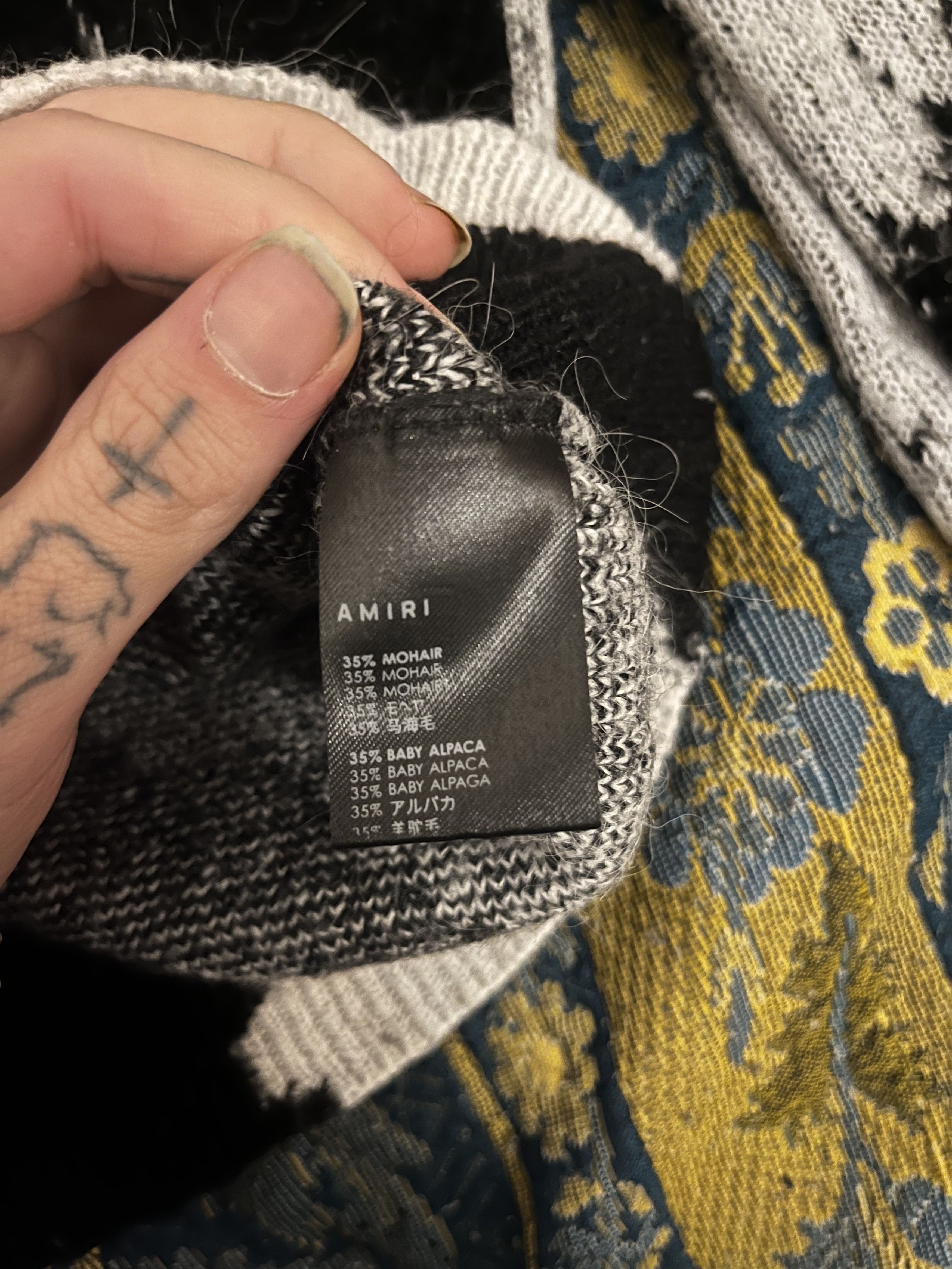 Amiri × Wes Lang Amiri x Wes Lang Reaper Knit Size US M / EU 48-50 / 2 - 2 Thumbnail